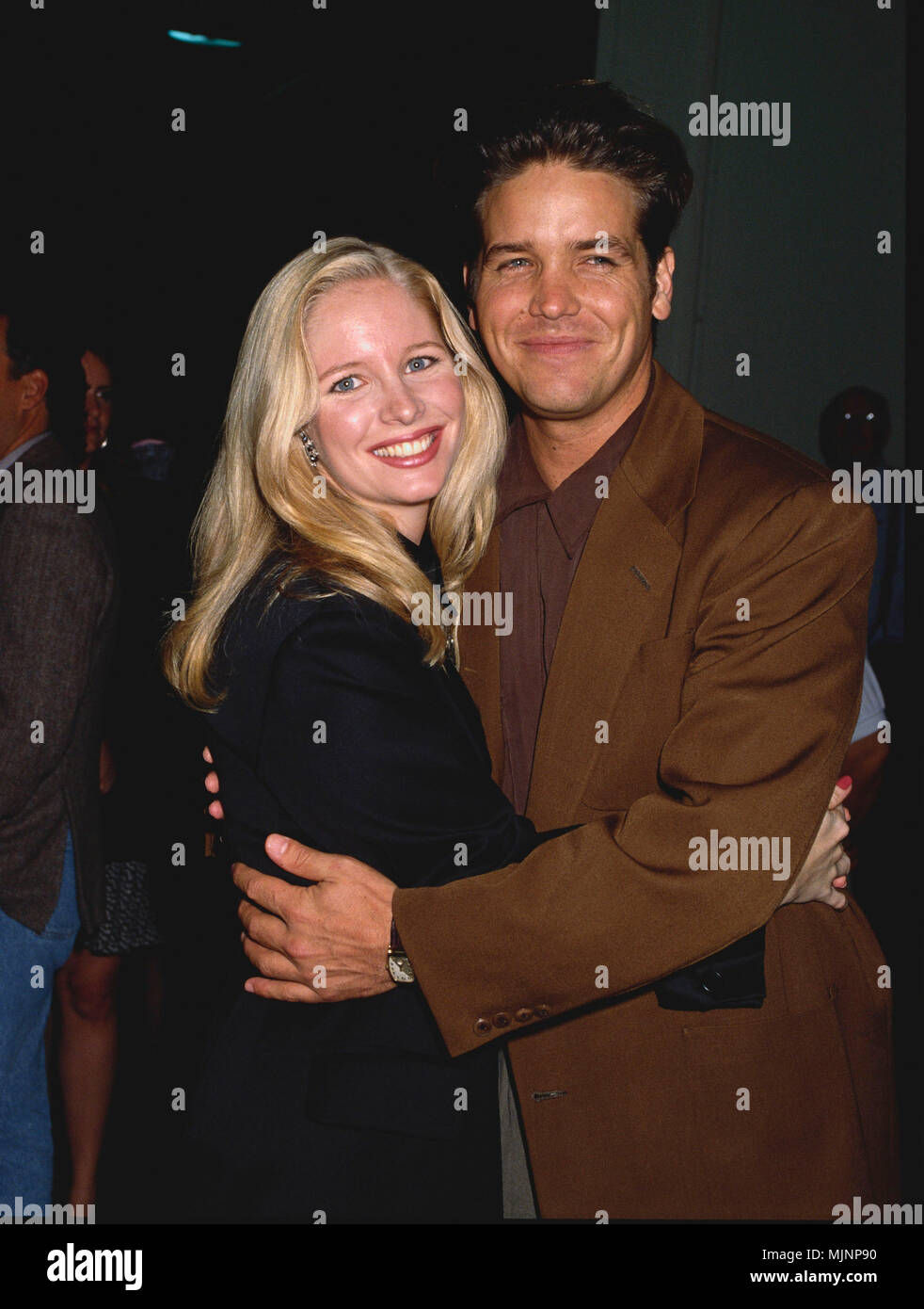 1992 --- Bell and Damian attend the 5000th episode celebration for the soap opera television show The Young & the Restless. --- ' Tsuni / Bourquard 'Lauralee Bell and Michael Damian Lauralee Bell and Michael Damian Lauralee Bell and Michael Damian Event in Hollywood Life - California,  Red Carpet Event, Vertical, USA, Film Industry, Celebrities,  Photography, Bestof, Arts Culture and Entertainment, Topix  Celebrities fashion /  from the Red Carpet-1994-2000, one person, Vertical, Best of, Hollywood Life, Event in Hollywood Life - California,  Red Carpet and backstage, USA, Film Industry, Celeb Stock Photo