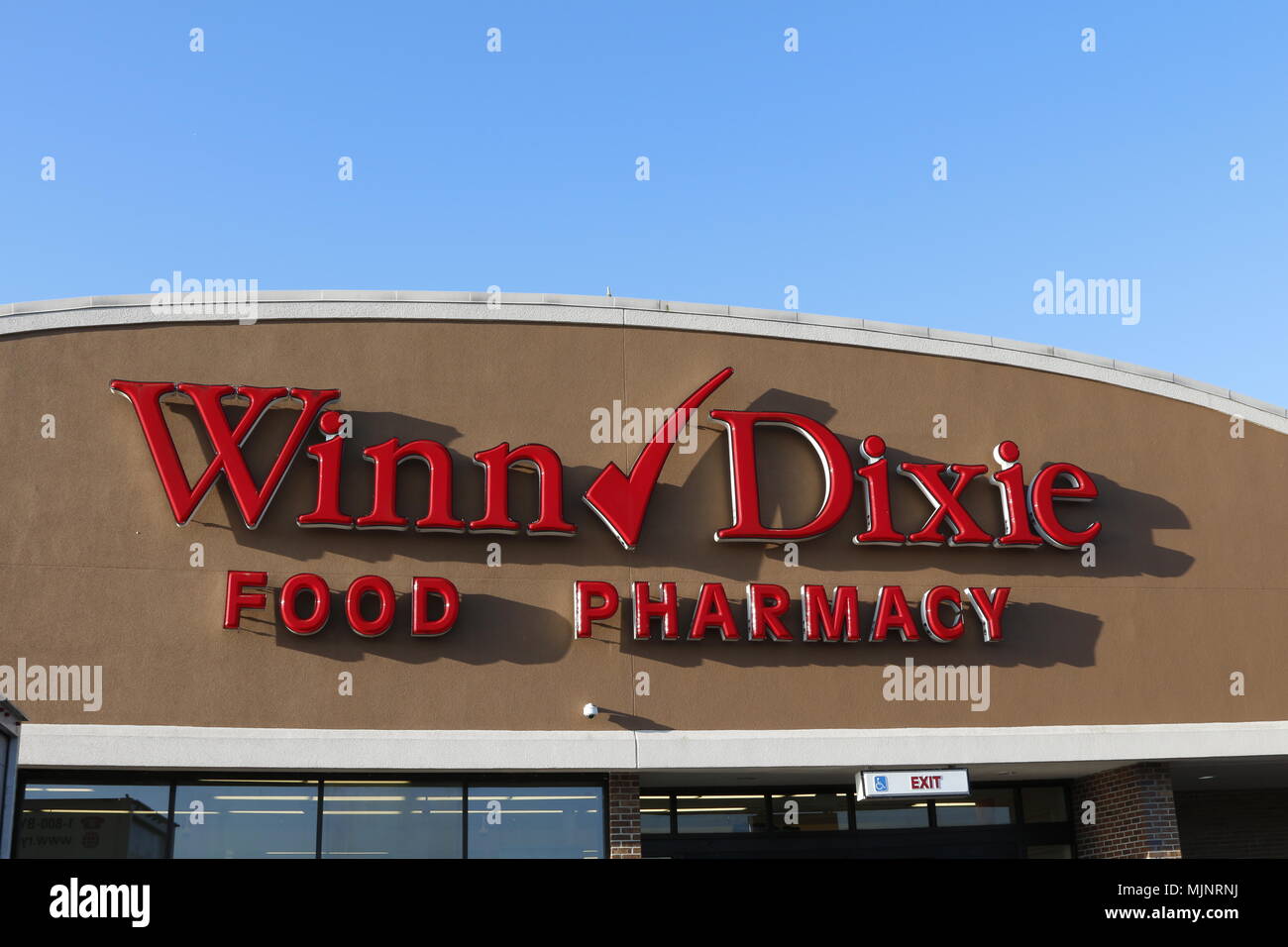 Winn-Dixie Stores, Inc. is an American supermarket chain based in Jacksonville, Florida. Stock Photo