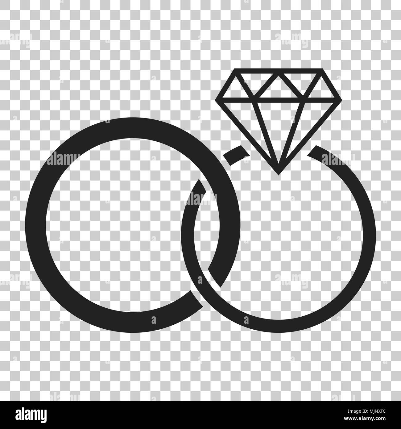 black and white cartoon engagement ring 12267828 Vector Art at Vecteezy