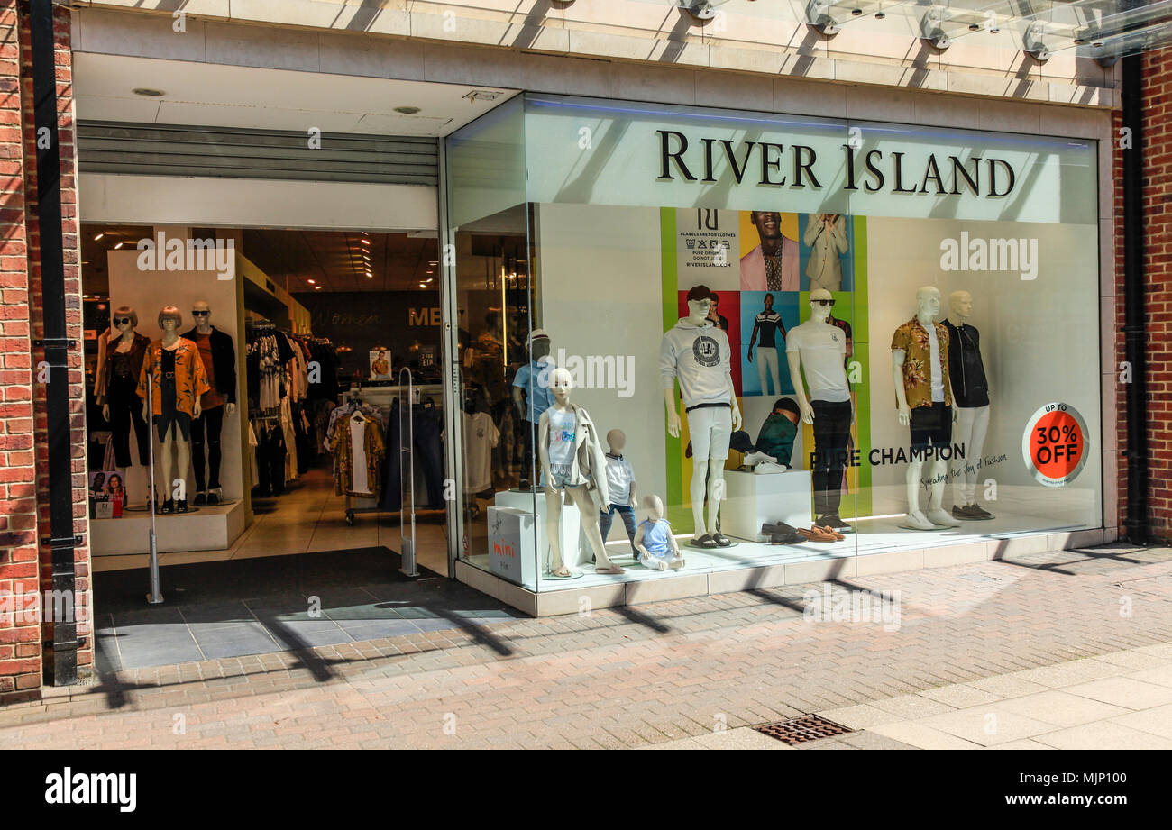 River Island shop in Wellington Square,Stockton on Tees,England,UK Stock Photo