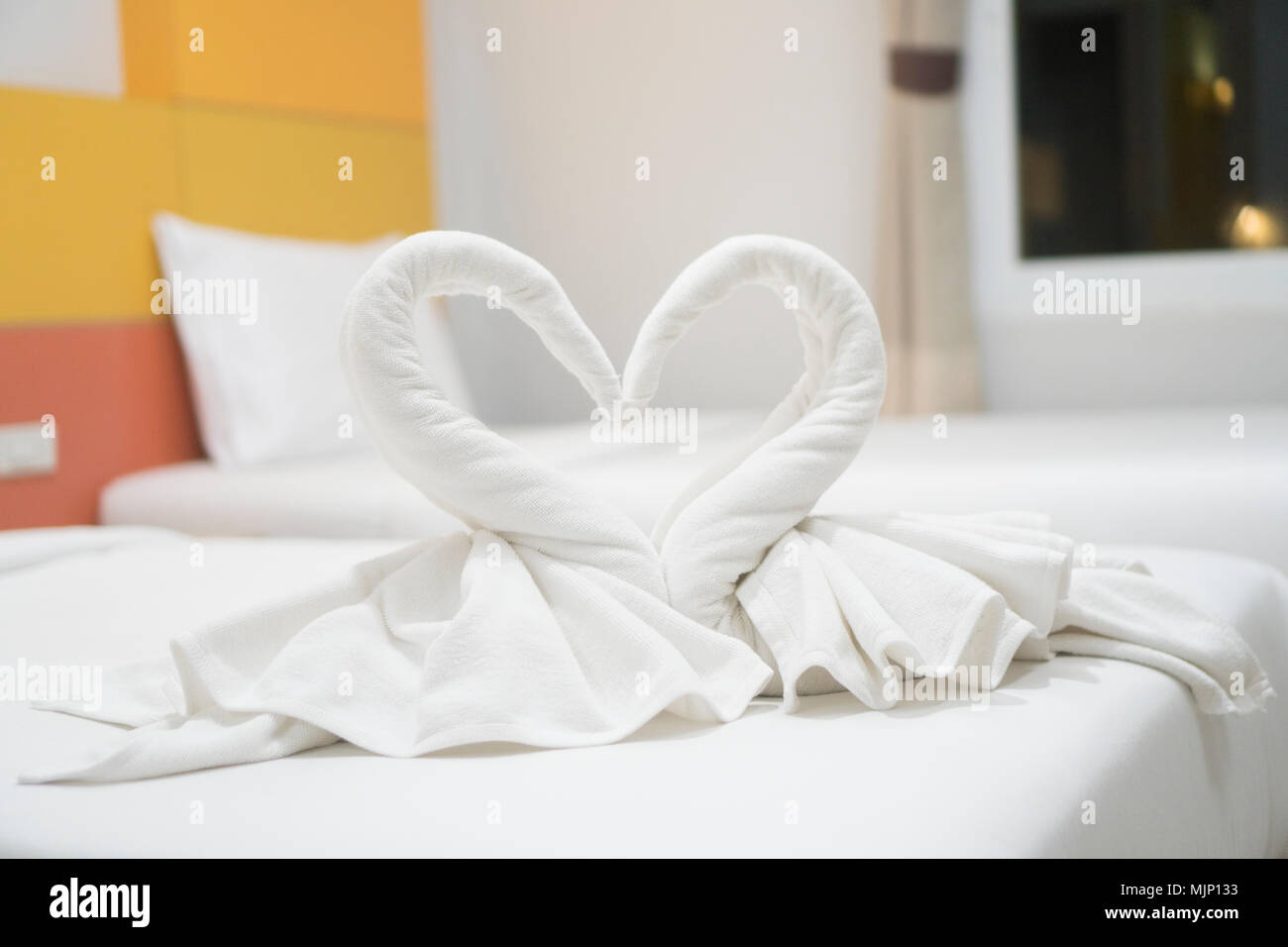 Blanket in the hotel bedroom Stock Photo - Alamy