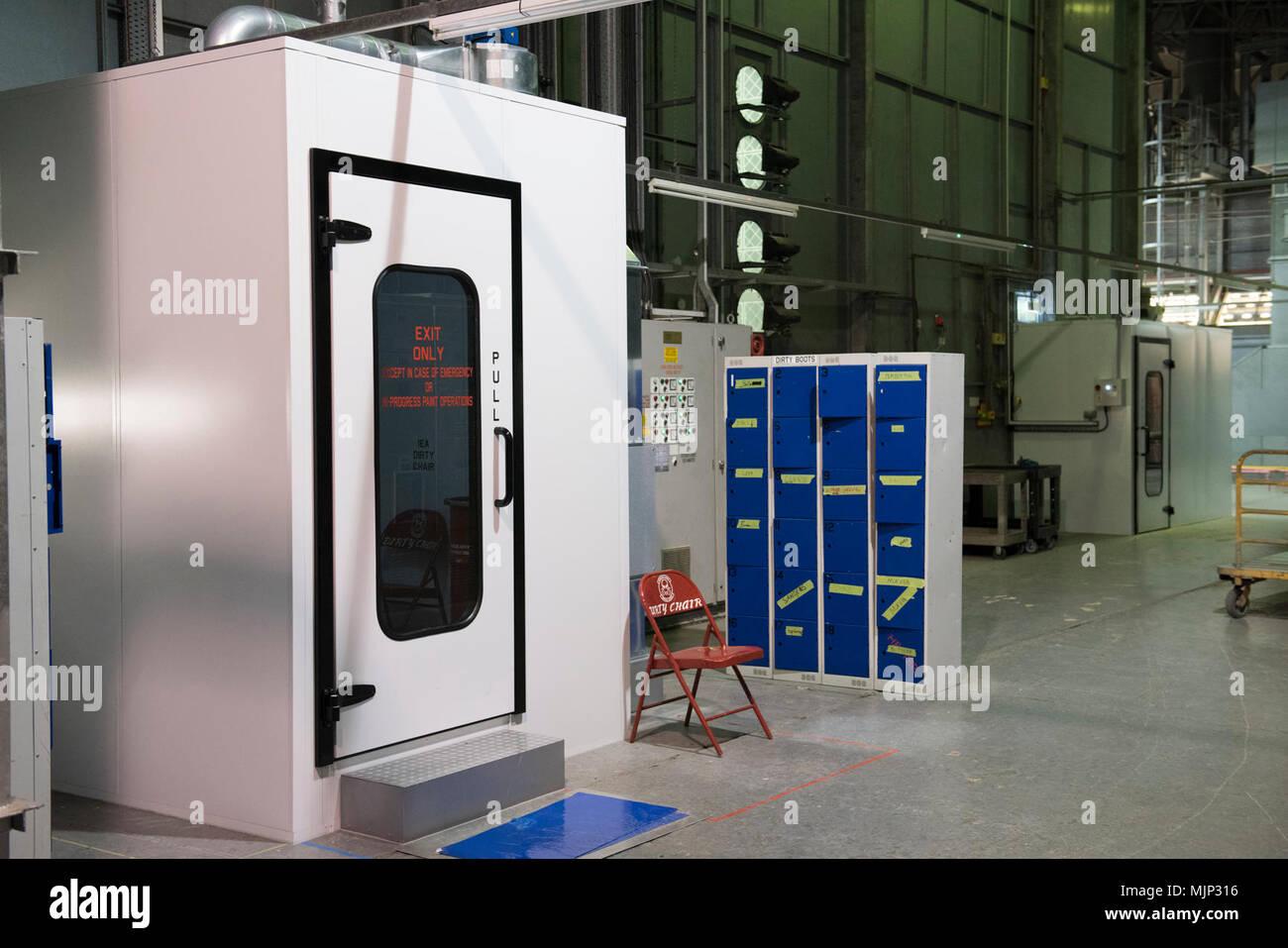 Two new decontamination booths located in the Corrosion Control