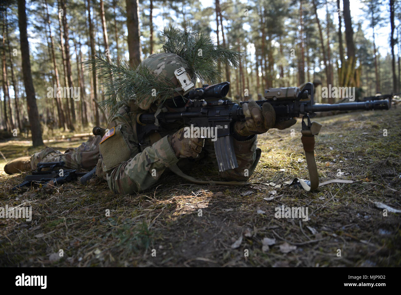 A paratrooper from 2nd Battalion the 503rd Infantry Regiment 