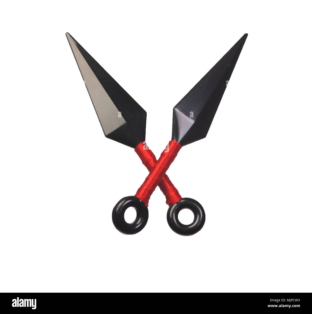 To throw ninja weapons isolated on white background Stock Photo Alamy