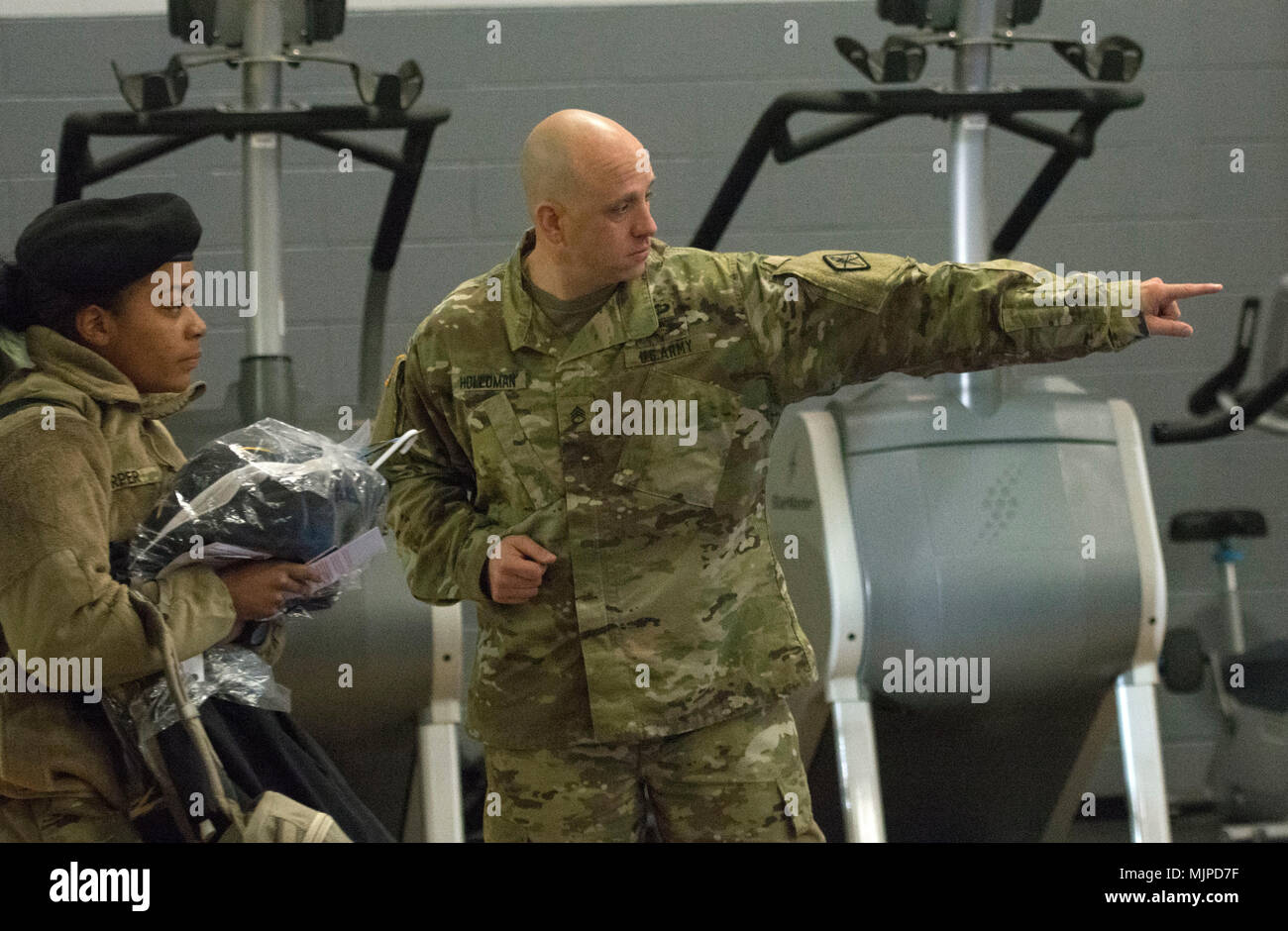 Staff Sgt. James Holloman, with the Army Training Center at Fort