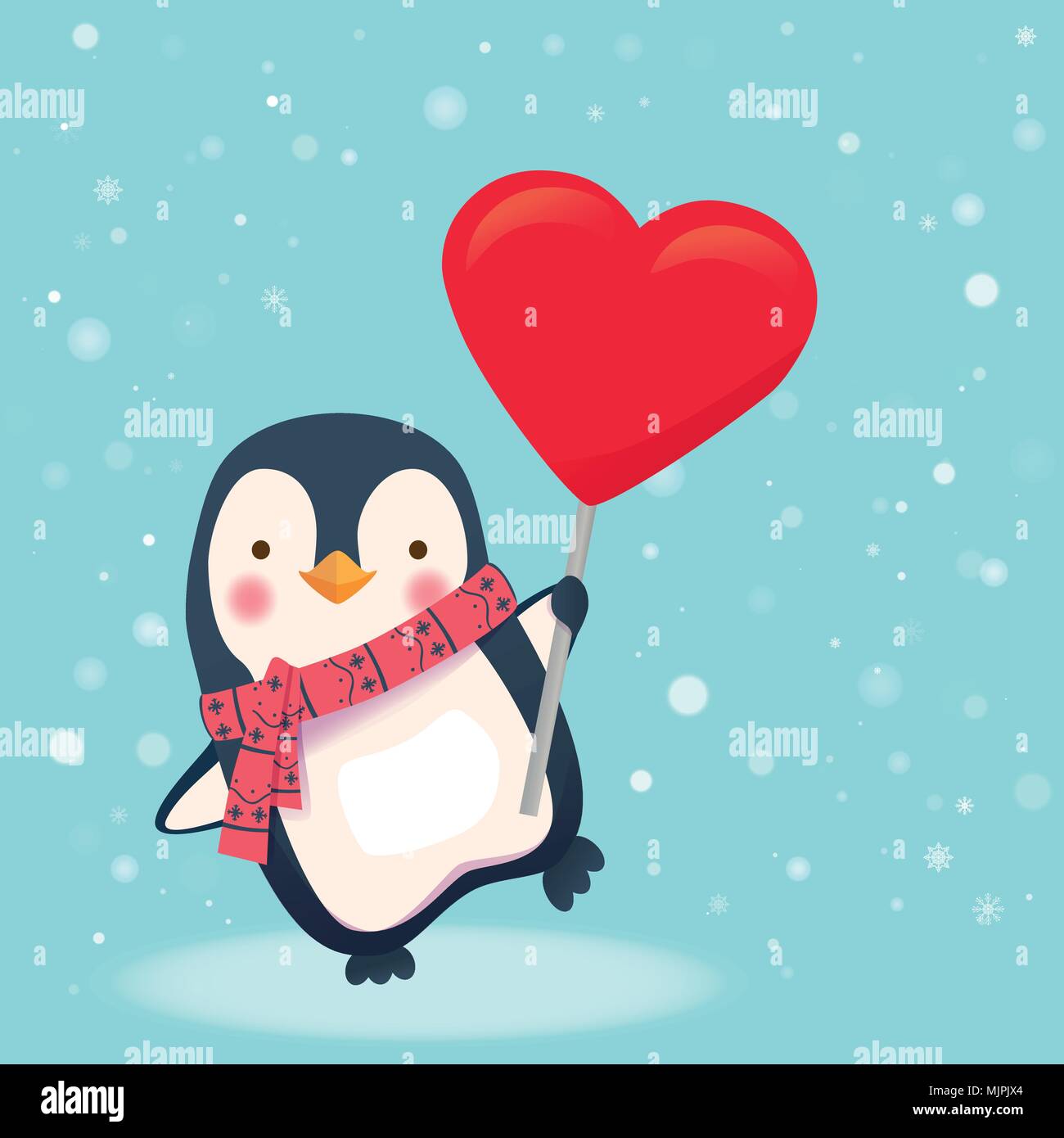 Penguin heart card papercutting | Penguin tattoo, Penguin drawing ...