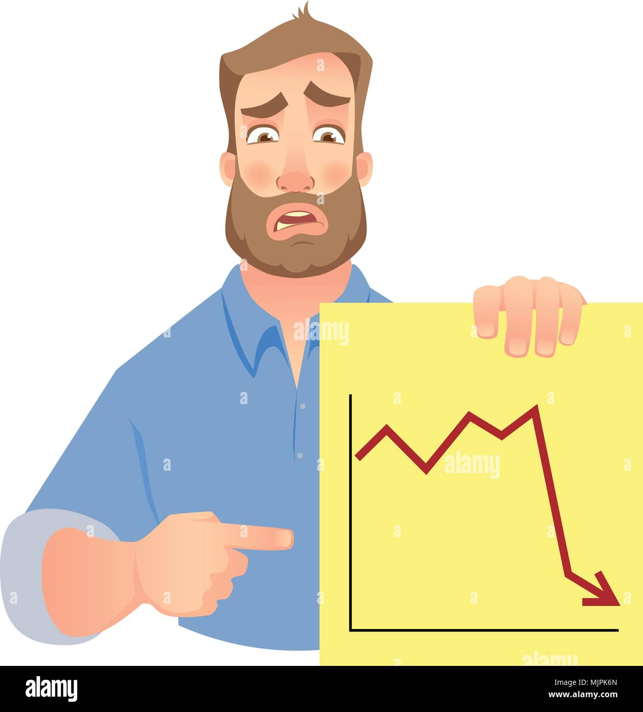 man holding graphs Stock Vector Image & Art - Alamy