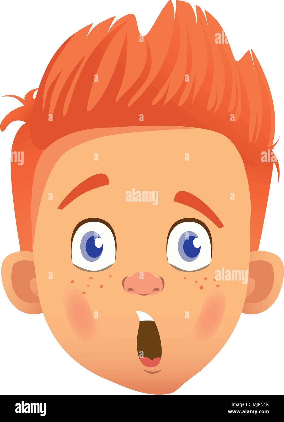 Cartoon surprised boy hires stock photography and images Alamy