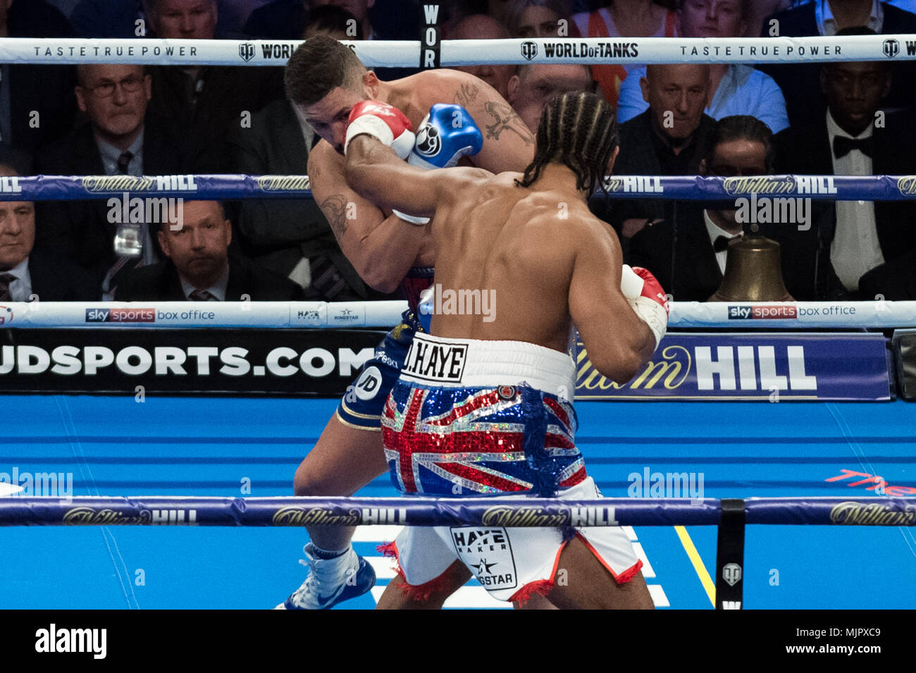 London, UK. 5th May, 2018. Bellew vs Haye heavyweight boxing rematch at The O2. Credit: Guy Corbishley/Alamy Live News Stock Photo
