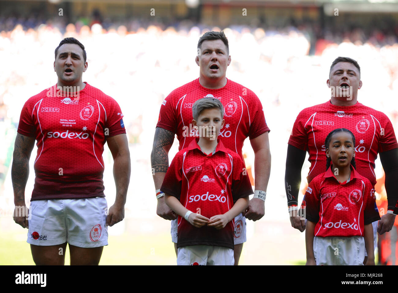 Army players singing 