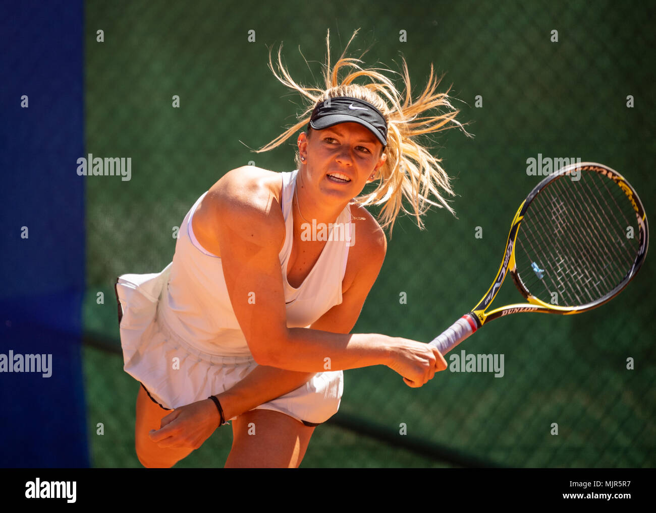 Karlsruhe, Deutschland. 06th May, 2018. Dalma Galfi (HUN/TCR).  GES/Tennis/Bundesliga: TEC Waldau Stuttgart, 06.05.2018 | usage worldwide  Credit: dpa/Alamy Live News Stock Photo - Alamy