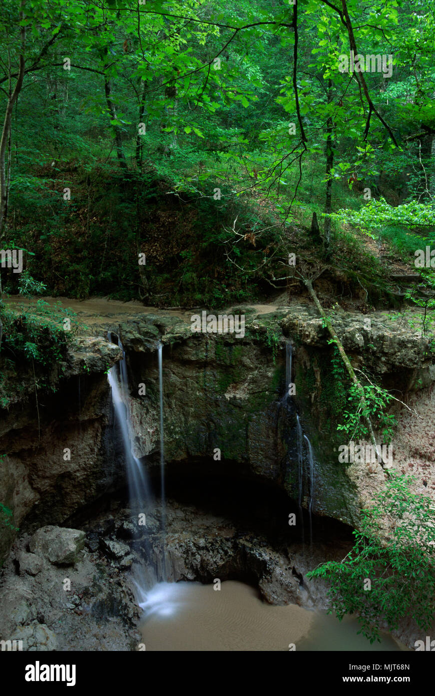 Waterfall, Clark Creek Natural Area, Mississippi Stock Photo Alamy