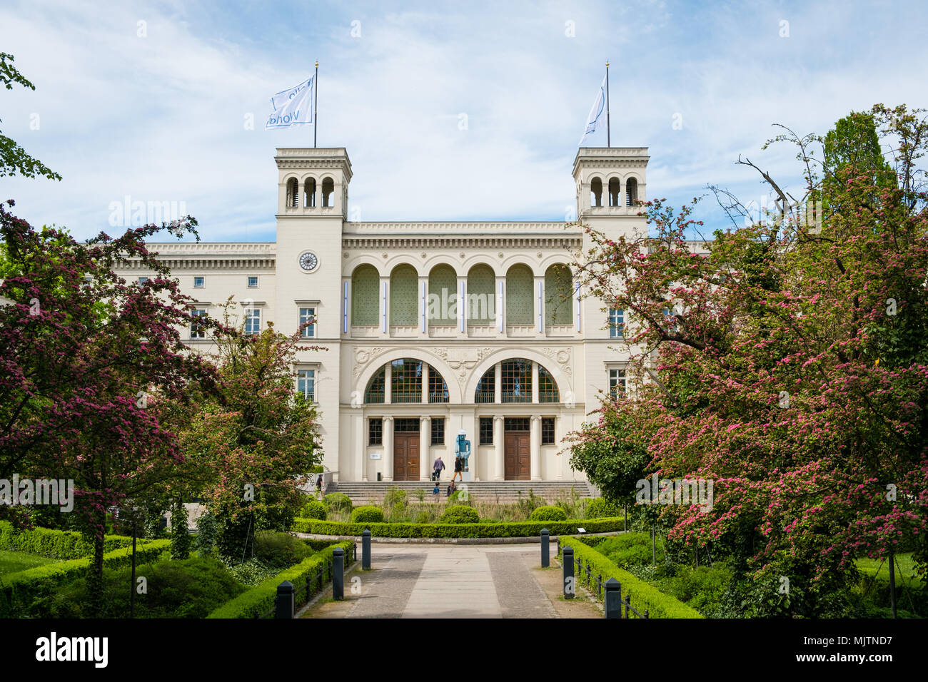Berlin, Germany - may, 2018: The Hamburger Bahnhof former railway station now  the Museum fuer Gegenwart (Museum of the Present) in Berlin, Germany Stock Photo