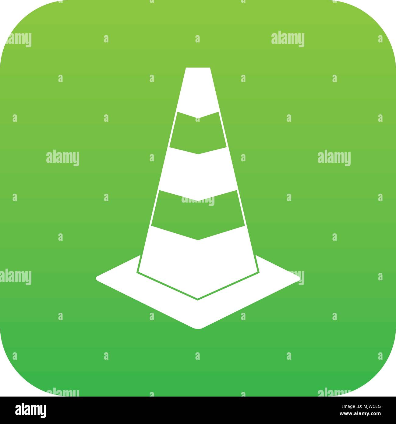 Traffic cone icon digital green Stock Vector Image & Art Alamy