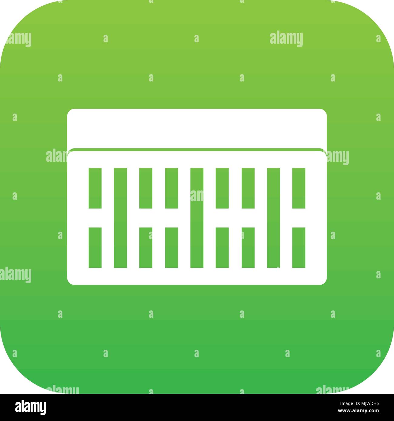 One building brick icon digital green Stock Vector Image & Art - Alamy