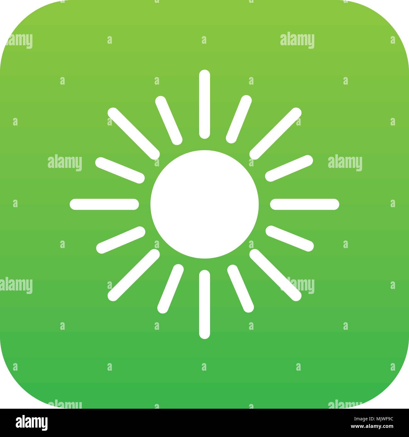 Sun icon digital green Stock Vector Image & Art - Alamy