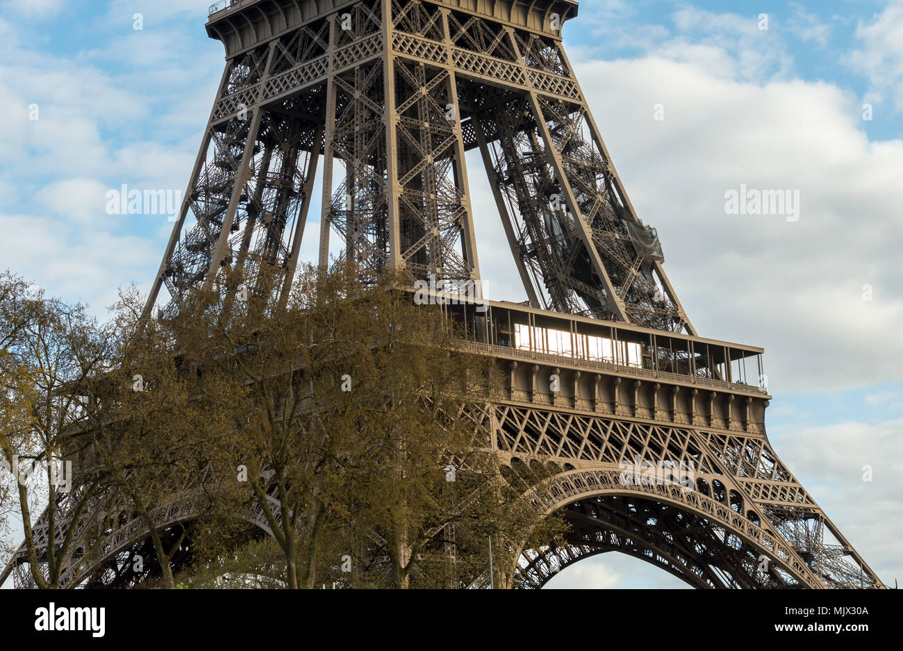 Second Floor of Eifel Tower Editorial Photography - Image of