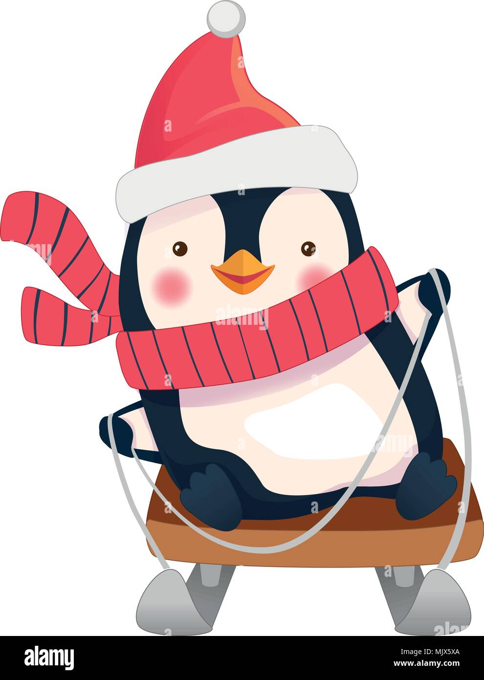 Penguin sledding hi-res stock photography and images - Alamy