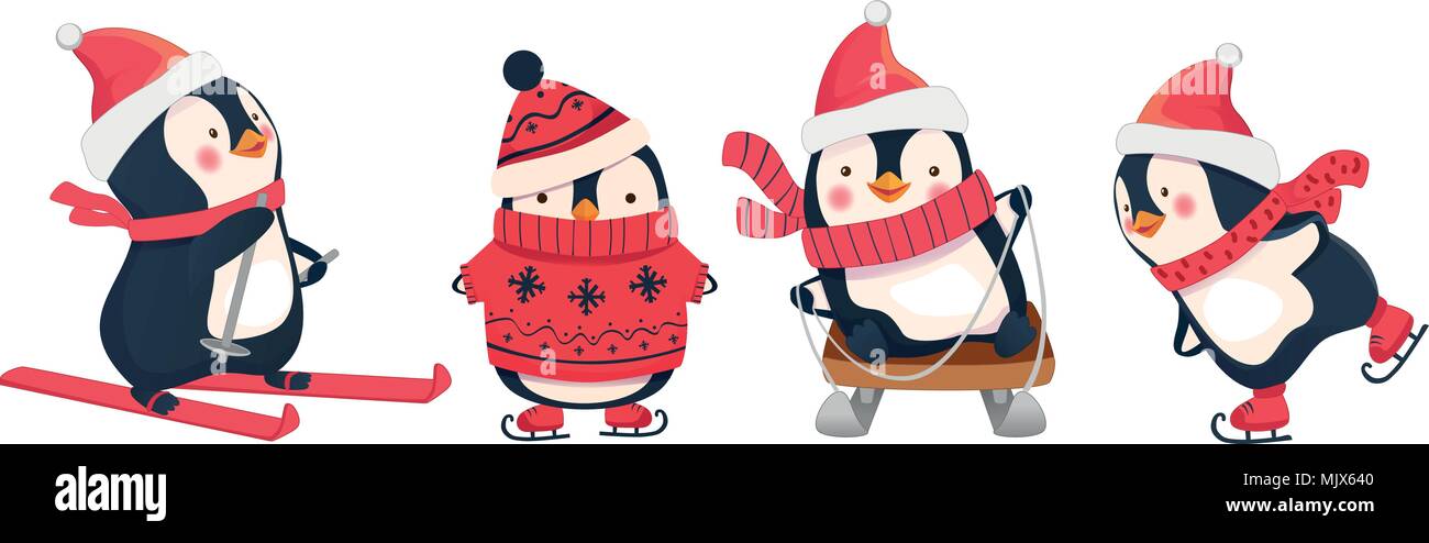 Leisure activities in winter Stock Vector Image & Art - Alamy