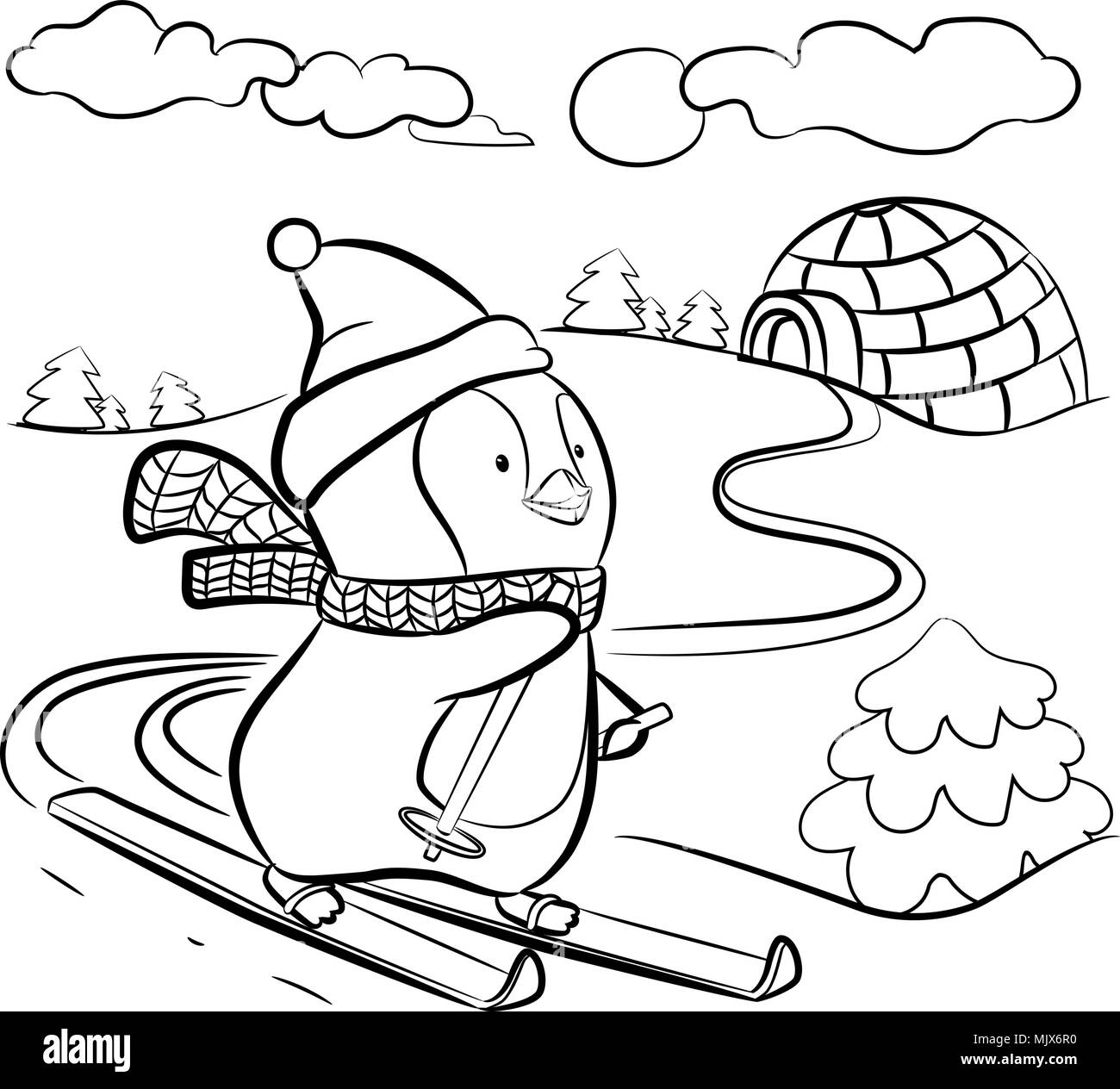 Kids coloring page Stock Vector