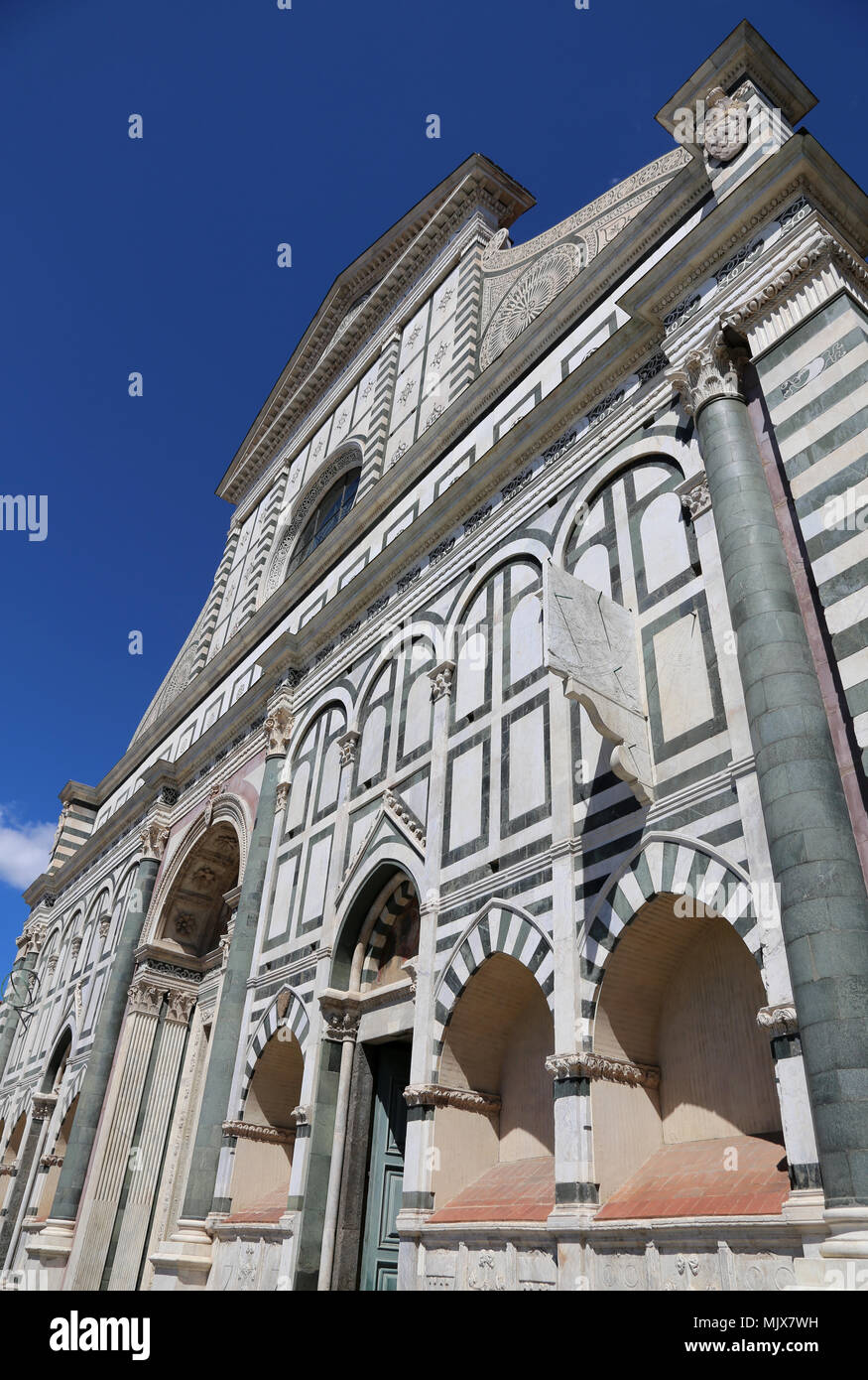 Façade Of Santa Maria Novella, Completed By Leon Battista Alberti In ...