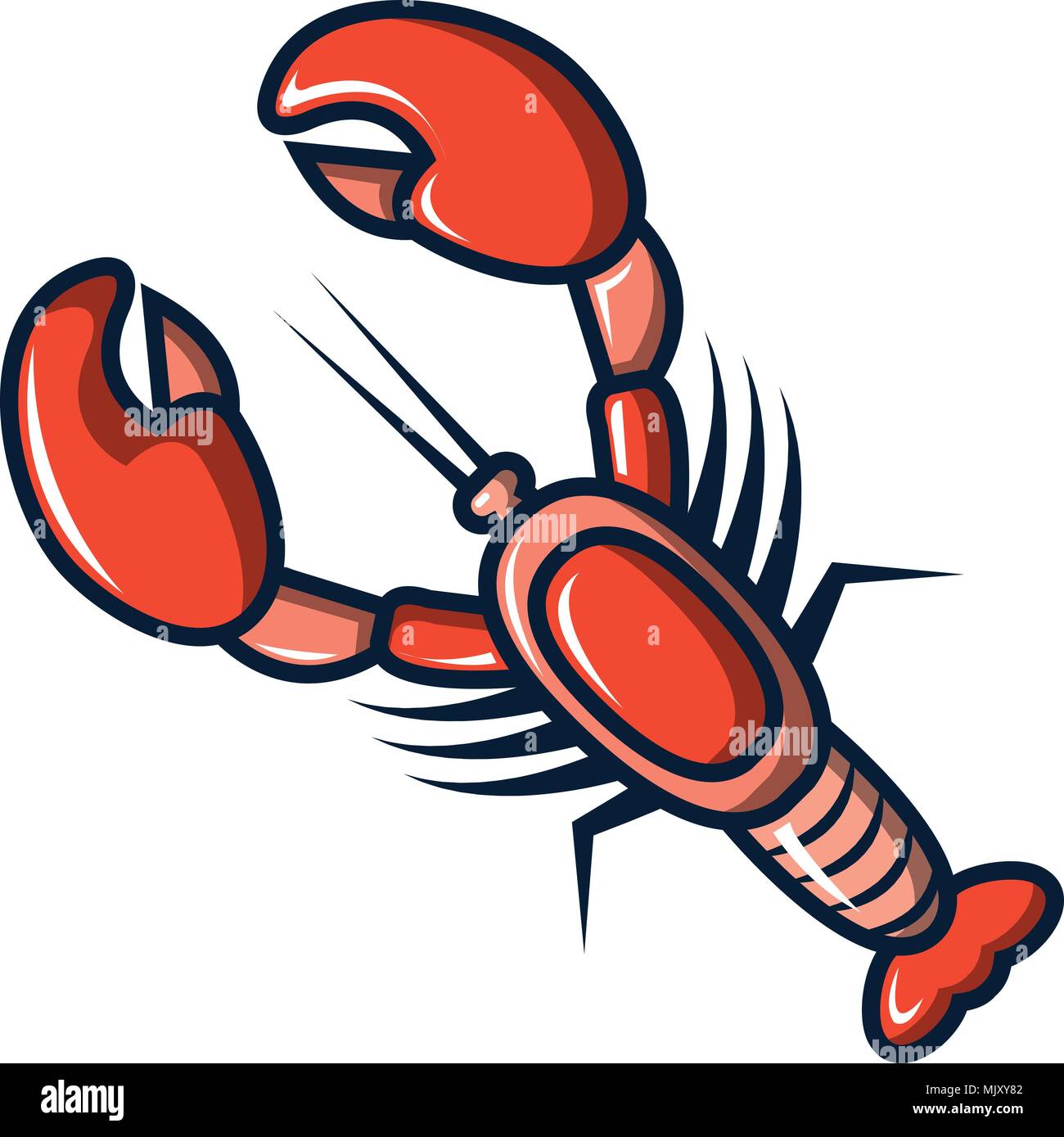 Lobster Icon Cartoon Style Stock Vector Image Art Alamy