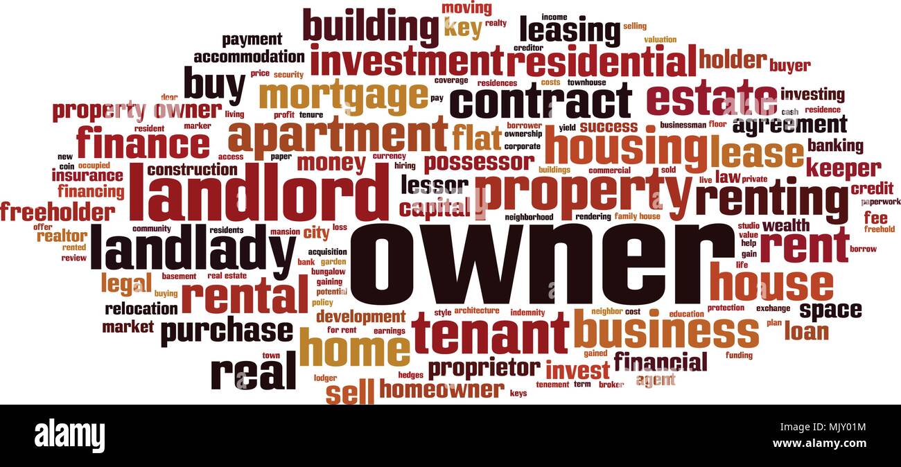 Owner word cloud concept. Vector illustration Stock Vector Image & Art