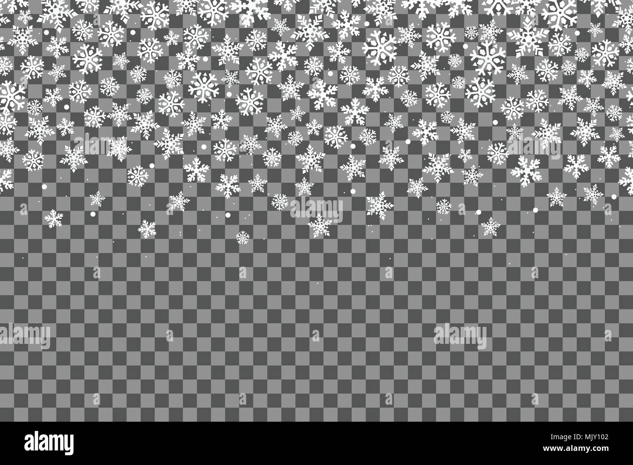 Seamless pattern with snowflakes for New Year celebration on ...