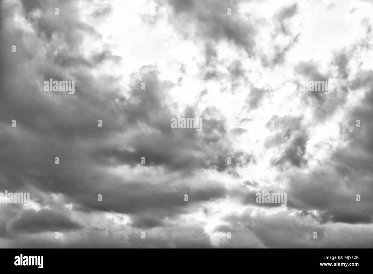 abstract background texture of the empty sky and the sun near the cloud ...