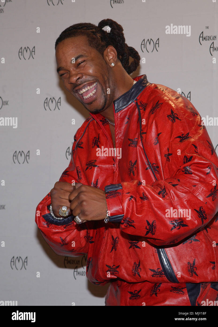 Busta Rhymes in the pressroom at the 29th Annual American Music Awards