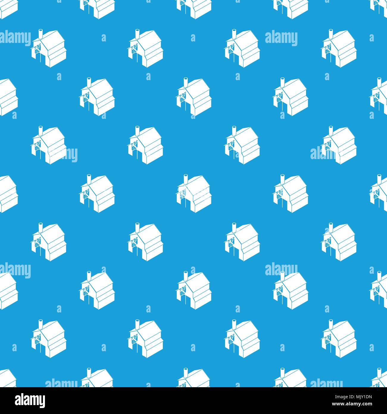 Smithy pattern vector seamless blue Stock Vector