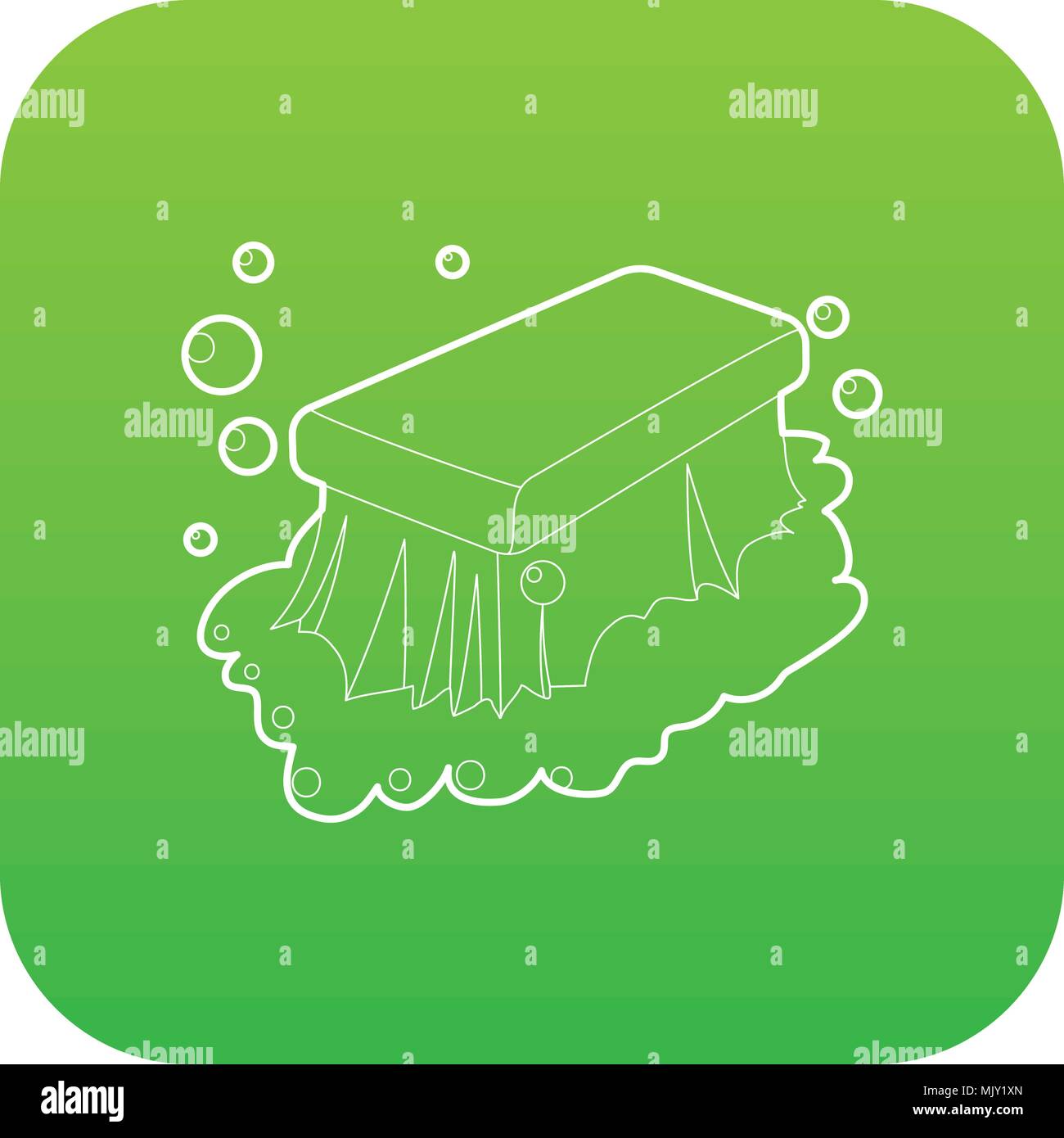 Wet cleaning icon green vector Stock Vector Image & Art Alamy