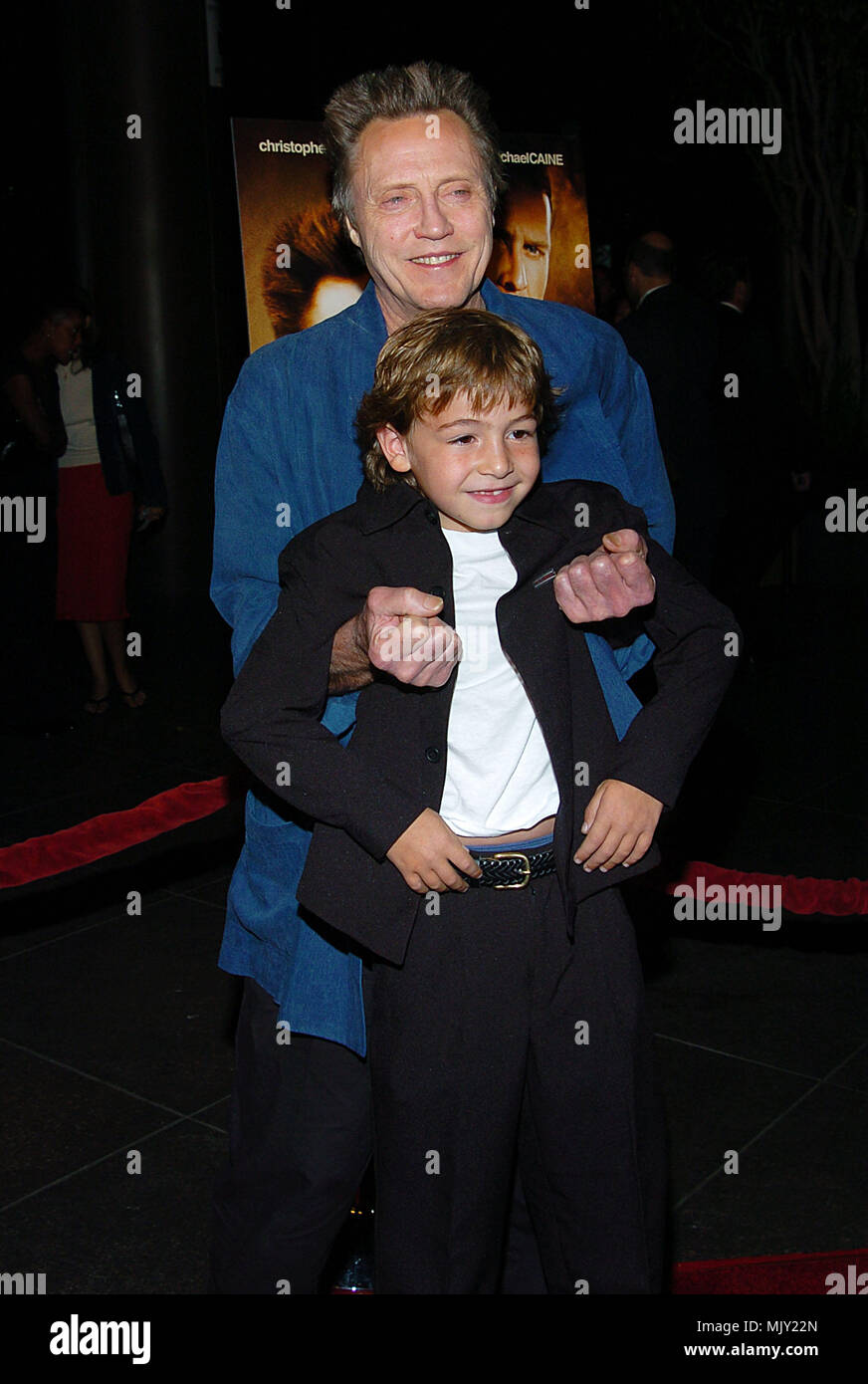 Christopher Walken and Jonah Bobo  arriving at the Around The Bend premiere at the Director Guild Theatre in Los Angeles. September 21, 2004.          -            0WalkenChristopher BoboJ005.JPG           -              0WalkenChristopher BoboJ005.JPG0WalkenChristopher BoboJ005  Event in Hollywood Life - California,  Red Carpet Event, Vertical, USA, Film Industry, Celebrities,  Photography, Bestof, Arts Culture and Entertainment, Topix Celebrities fashion /  from the Red Carpet-, Vertical, Best of, Hollywood Life, Event in Hollywood Life - California,  Red Carpet , USA, Film Industry, Celebri Stock Photo
