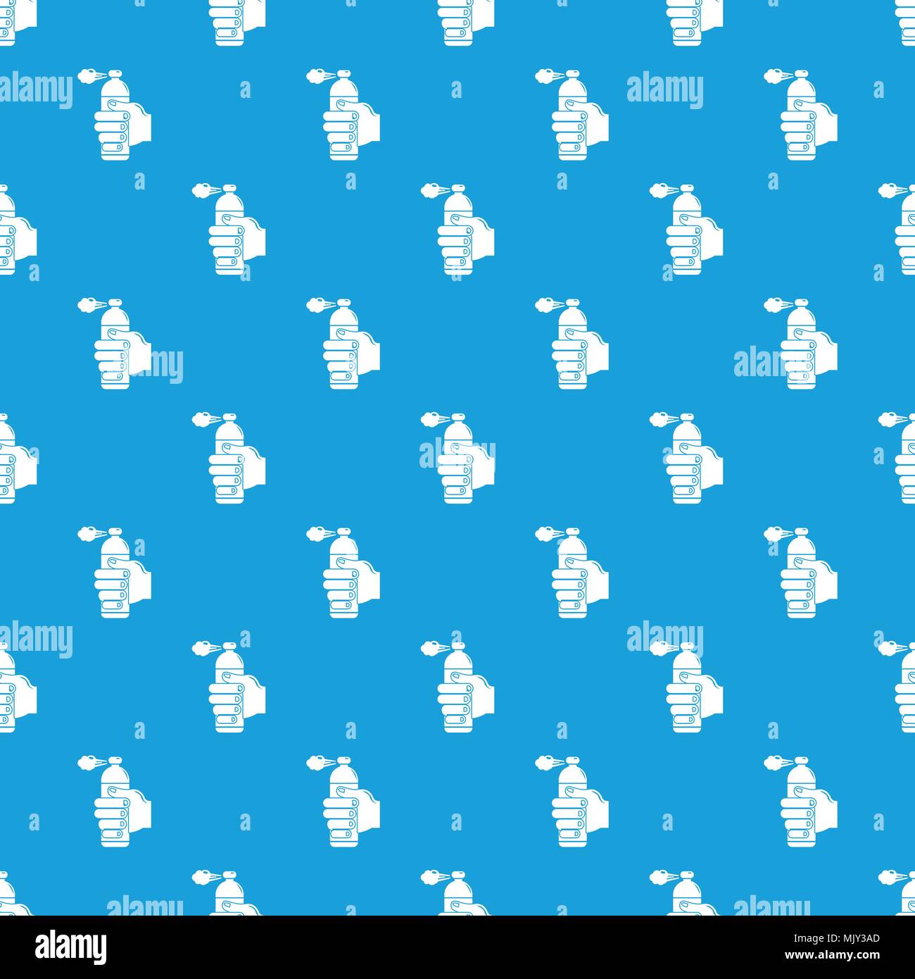 Spray insects pattern vector seamless blue Stock Vector
