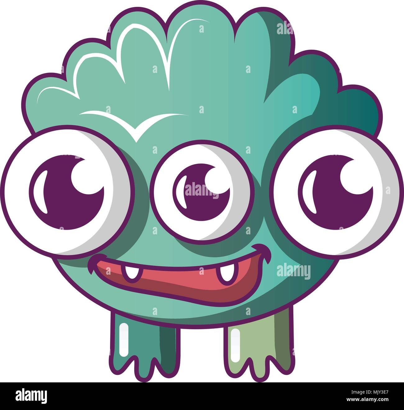 Big monster icon, cartoon style Stock Vector Image & Art - Alamy