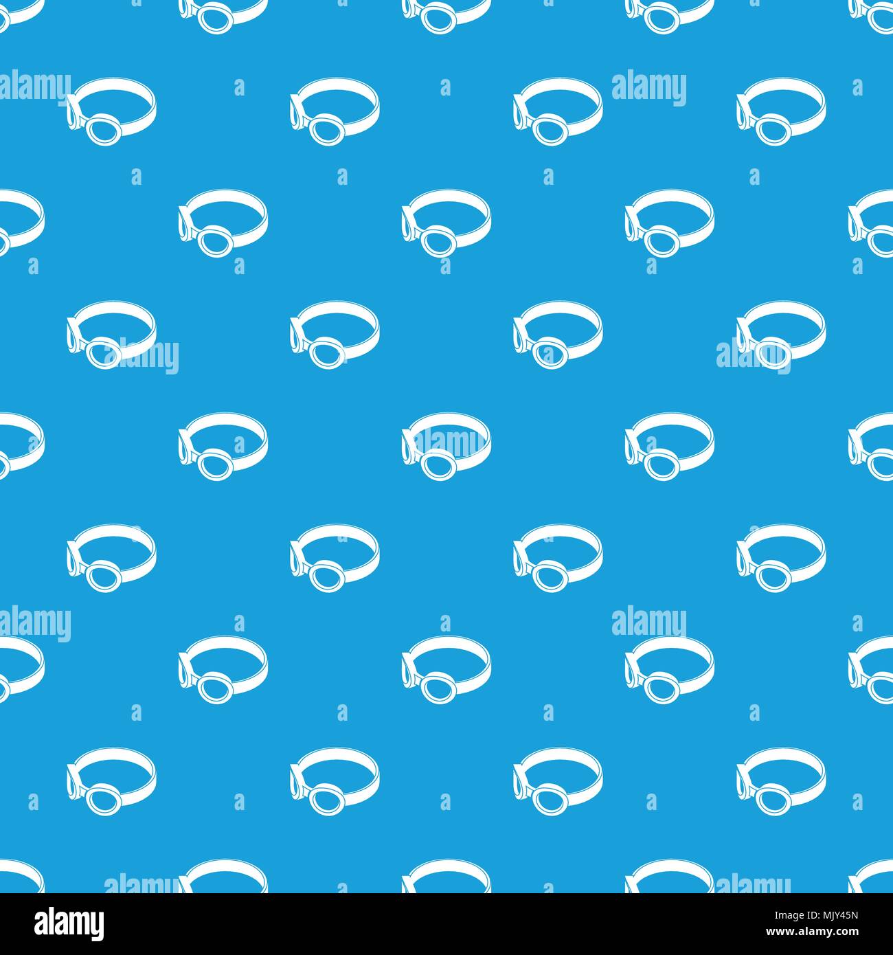 Glasses welding mask pattern vector seamless blue Stock Vector