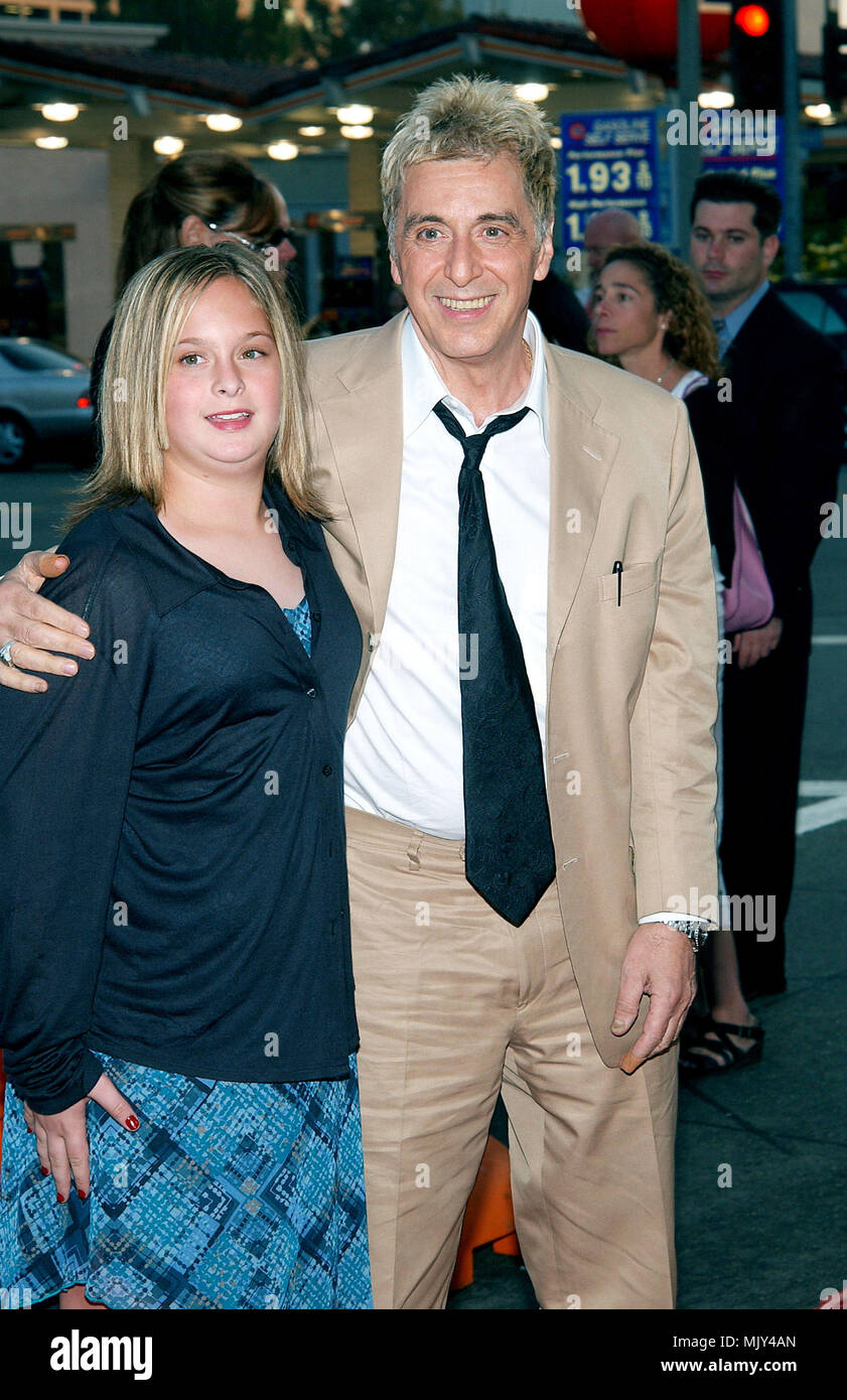Al Pacino and daughter Julie arrives at the premiere of Simone at the