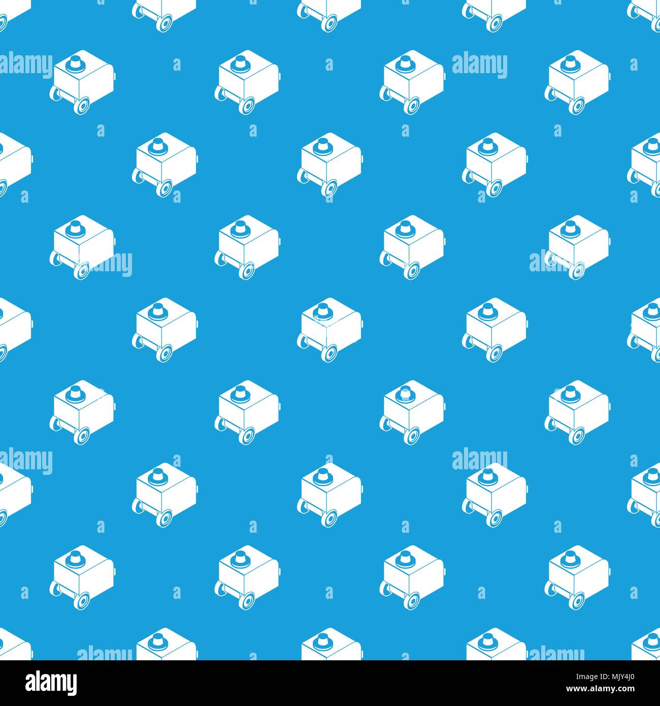 Welding machine pattern vector seamless blue Stock Vector