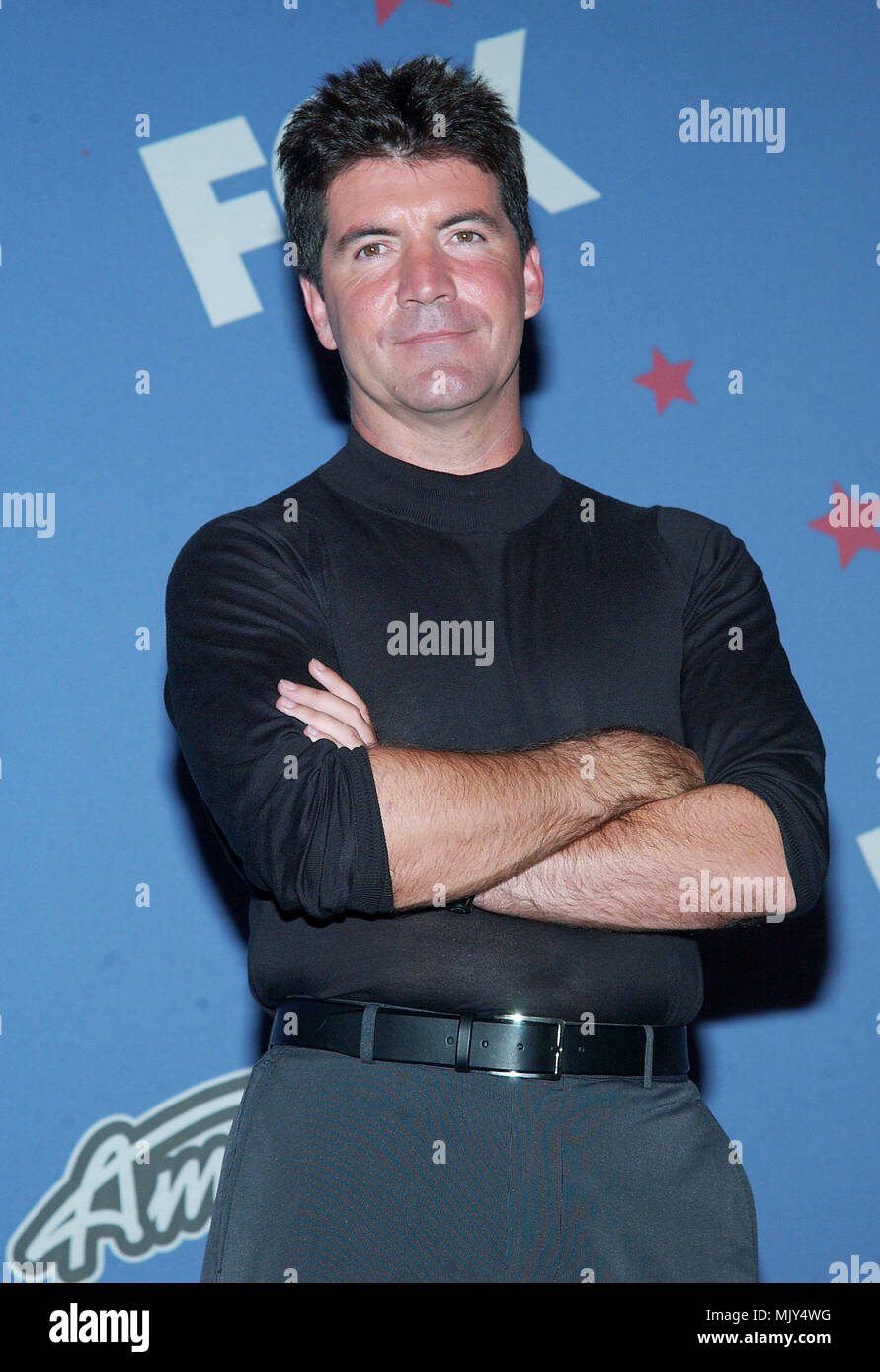 Simon Cowell backstage at the American Idol Grand Finale Part One at ...