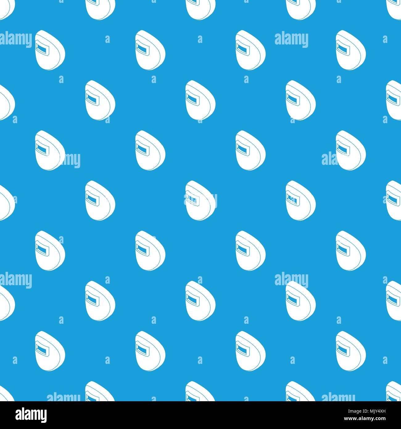 Round welding mask pattern vector seamless blue Stock Vector