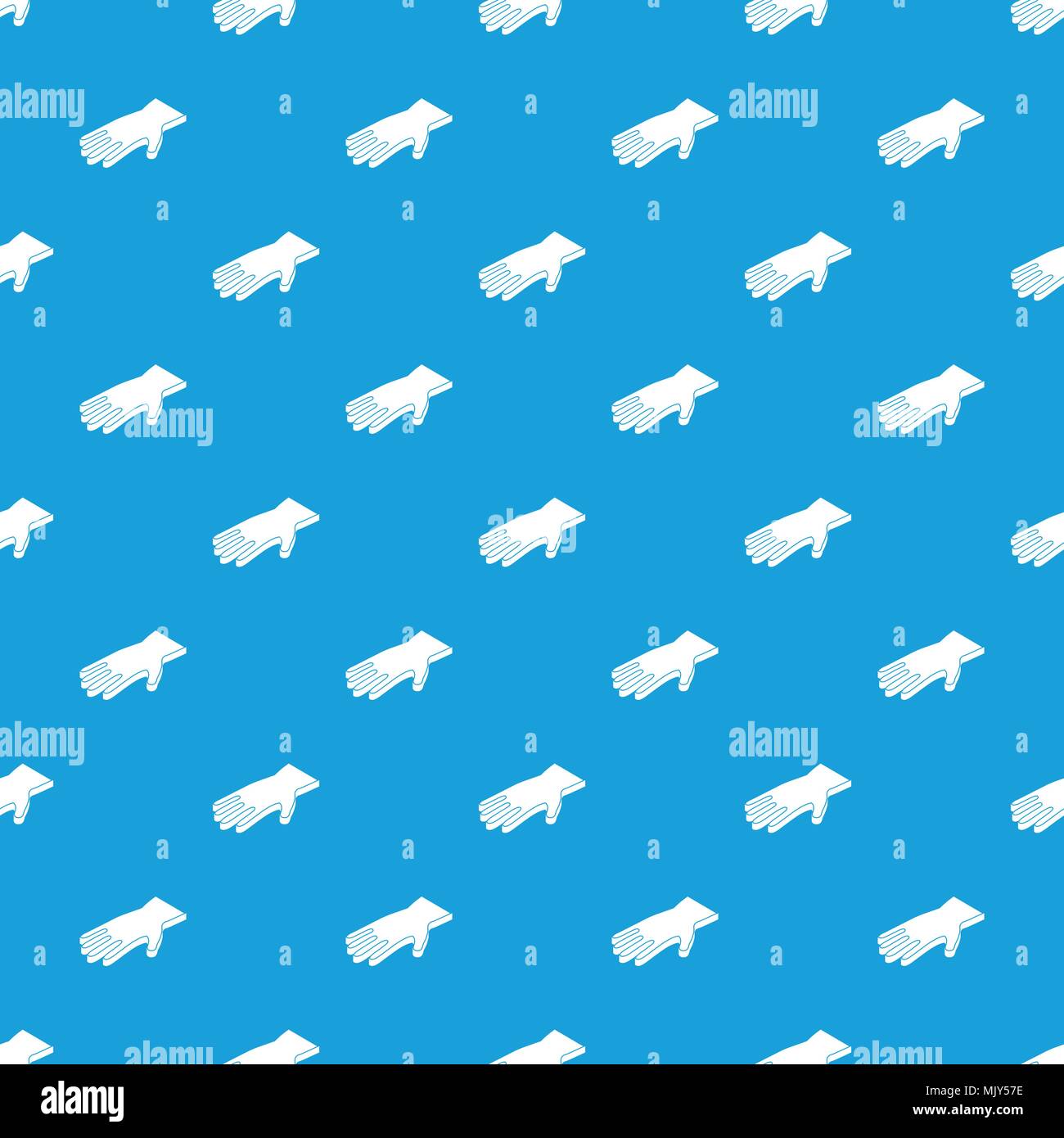 Welding gloves pattern vector seamless blue Stock Vector