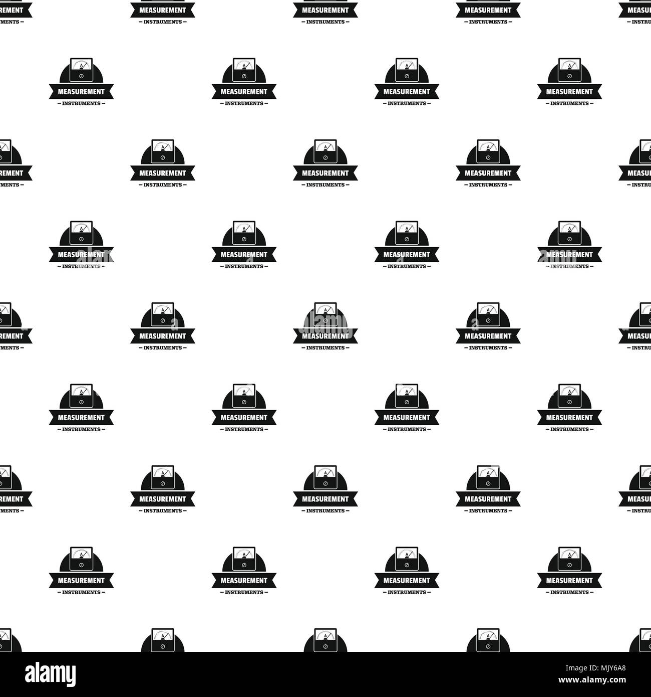 Measurement instrument pattern vector seamless Stock Vector