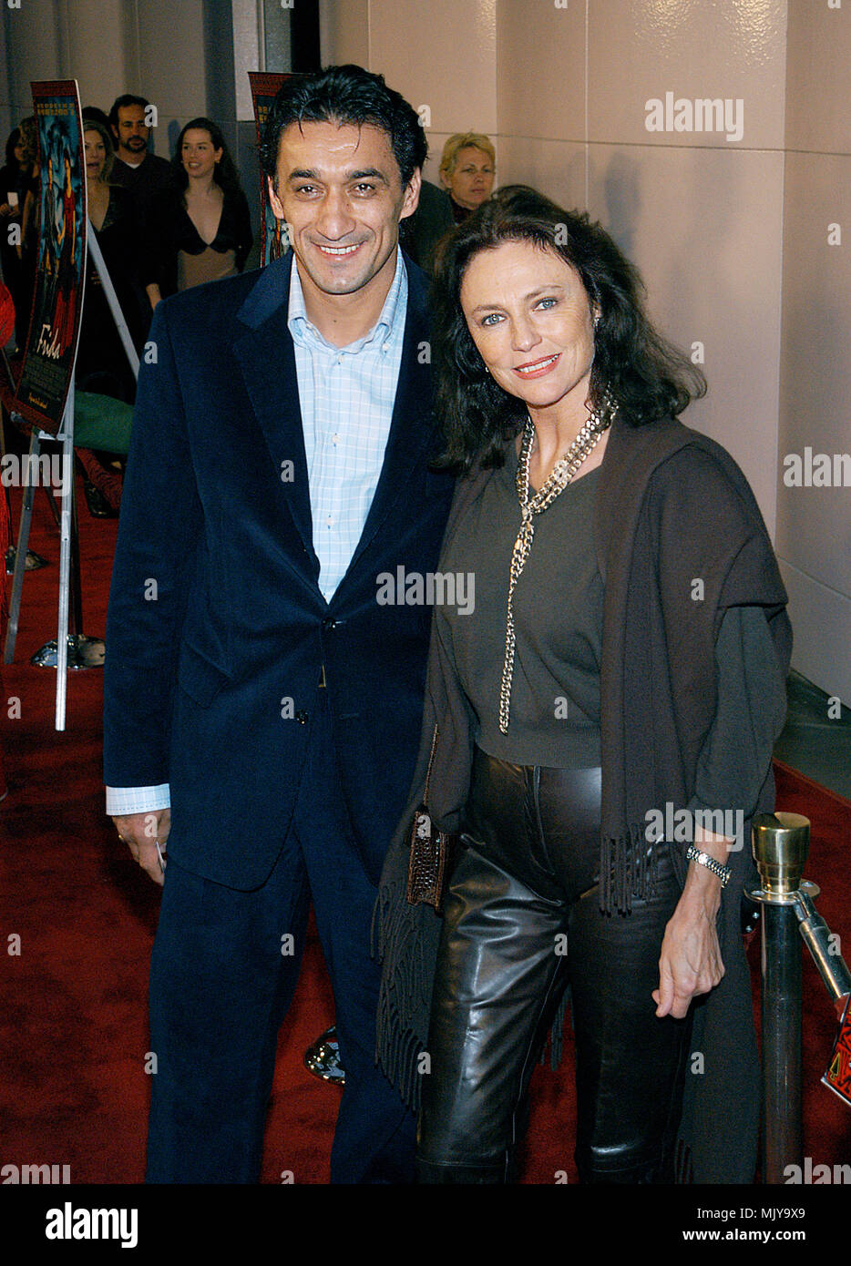 Jacqueline Bisset and Emin Boztepe arriving at the premiere of ' Frida '  at the County Museum of Art Theatre in Los Angeles. October 14, 2002.            -            BissetJacqueline BoztepeE24.JPG           -              BissetJacqueline BoztepeE24.JPGBissetJacqueline BoztepeE24  Event in Hollywood Life - California,  Red Carpet Event, Vertical, USA, Film Industry, Celebrities,  Photography, Bestof, Arts Culture and Entertainment, Topix Celebrities fashion /  from the Red Carpet-, Vertical, Best of, Hollywood Life, Event in Hollywood Life - California,  Red Carpet , USA, Film Industry, Cel Stock Photo