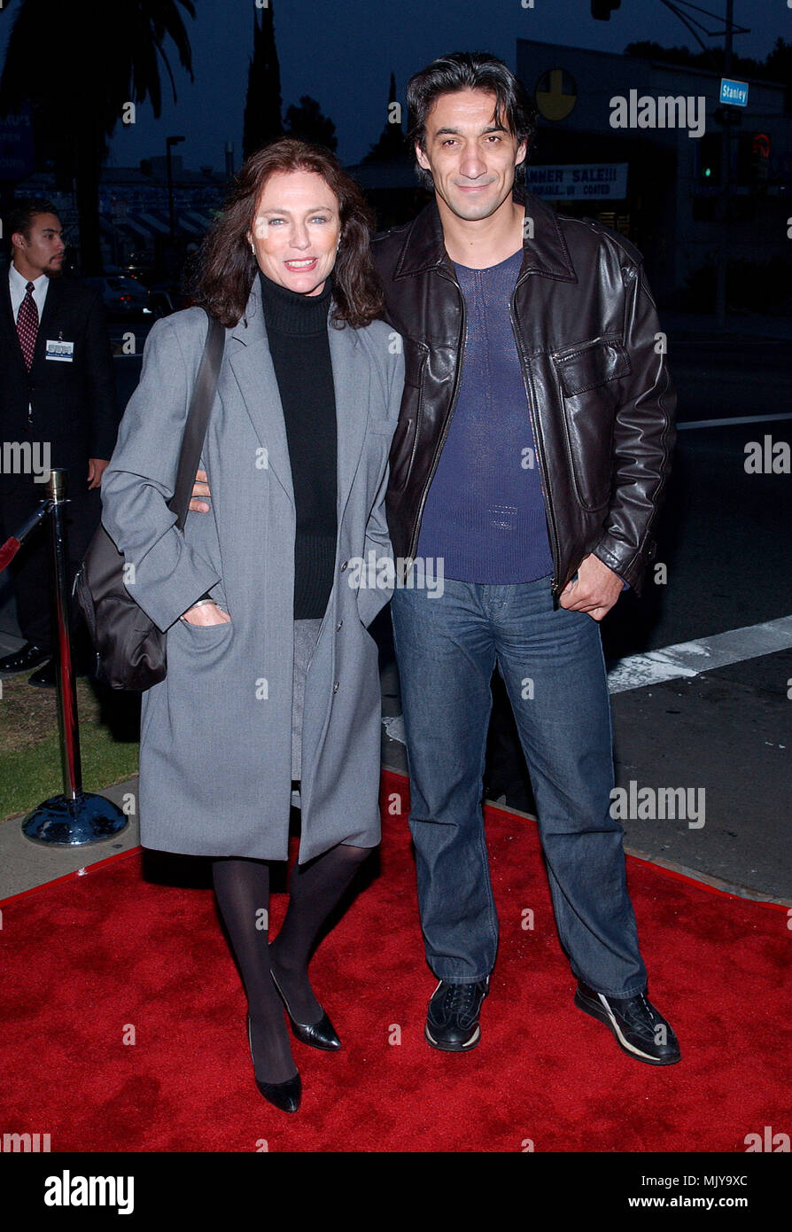 Jacqueline Bisset and Emin Boztepe arriving at the Cat's Meow Los Angeles premiere at the Harmony Gold Theatre in Los Angeles. April 10, 2002.           -            BissetJacqueline Emin01.JPG           -              BissetJacqueline Emin01.JPGBissetJacqueline Emin01  Event in Hollywood Life - California,  Red Carpet Event, Vertical, USA, Film Industry, Celebrities,  Photography, Bestof, Arts Culture and Entertainment, Topix Celebrities fashion /  from the Red Carpet-, Vertical, Best of, Hollywood Life, Event in Hollywood Life - California,  Red Carpet , USA, Film Industry, Celebrities,  mov Stock Photo