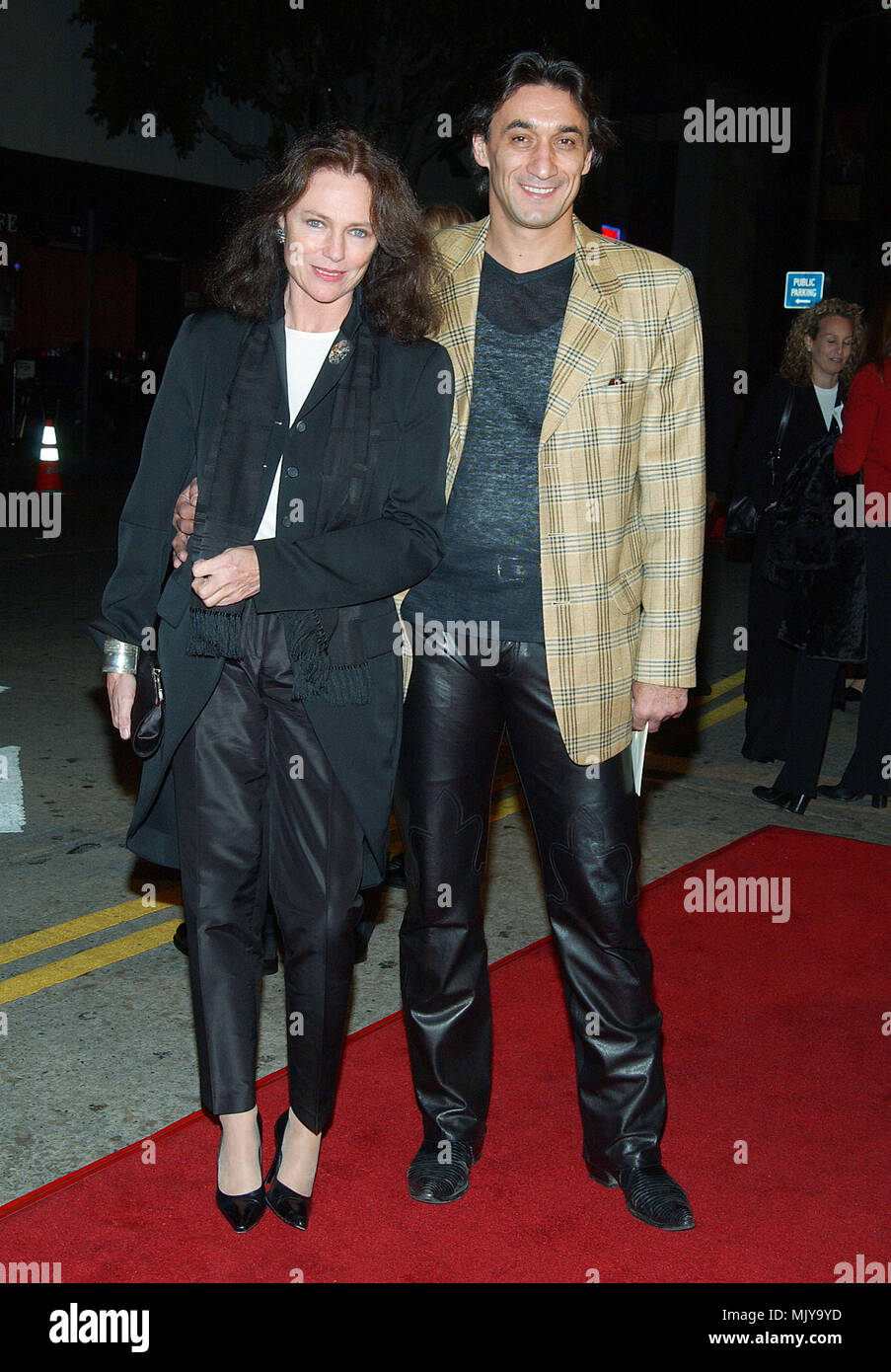 Jacqueline Bisset and Emin Boztepe arriving at the premiere of 'Confessions Of A Dangerous Mind' at the Bruin Theatre in Los Angeles. December 11, 2002.          -            BissettJacq BoztepeEmin19.JPG           -              BissettJacq BoztepeEmin19.JPGBissettJacq BoztepeEmin19  Event in Hollywood Life - California,  Red Carpet Event, Vertical, USA, Film Industry, Celebrities,  Photography, Bestof, Arts Culture and Entertainment, Topix Celebrities fashion /  from the Red Carpet-, Vertical, Best of, Hollywood Life, Event in Hollywood Life - California,  Red Carpet , USA, Film Industry, Ce Stock Photo