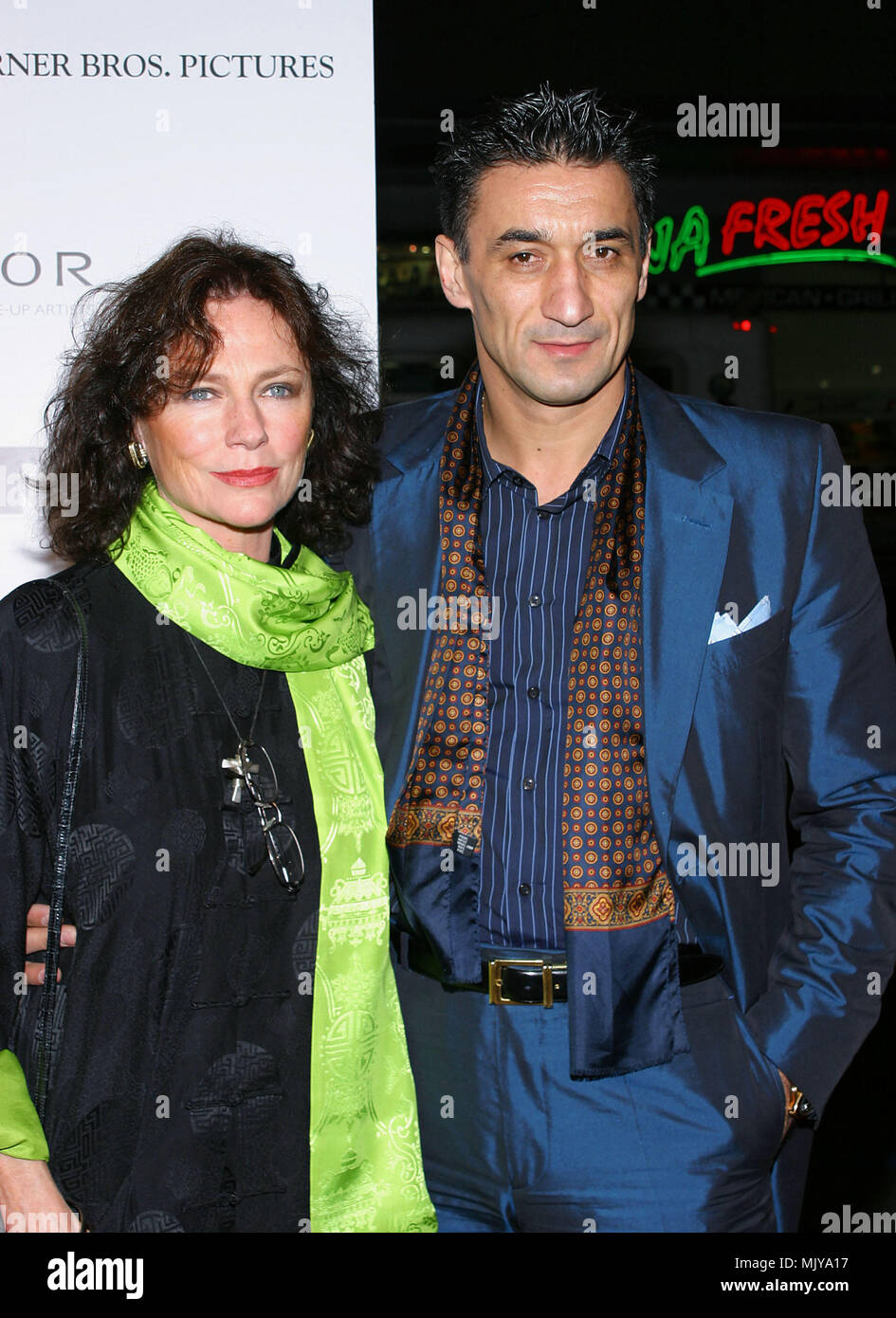 Jacqueline Bisset and Emin Boztepe rriving at the AVIATOR Premiere at the Chinese Theatre in Los Angeles. December 1st, 2004          -            BissettJacqueline BoztepeEm.JPG           -              BissettJacqueline BoztepeEm.JPGBissettJacqueline BoztepeEm  Event in Hollywood Life - California,  Red Carpet Event, Vertical, USA, Film Industry, Celebrities,  Photography, Bestof, Arts Culture and Entertainment, Topix Celebrities fashion /  from the Red Carpet-, Vertical, Best of, Hollywood Life, Event in Hollywood Life - California,  Red Carpet , USA, Film Industry, Celebrities,  movie cele Stock Photo