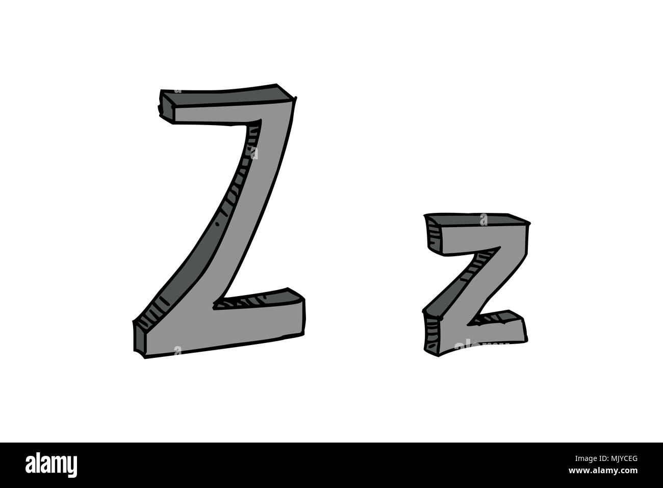 Z Typography Font Letter Type High Resolution Stock Photography and
