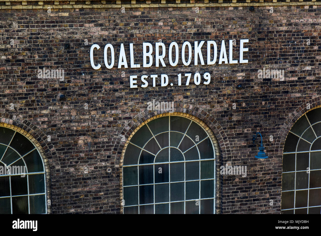 The Coalbrookdale foundry, now part of the Ironbridge Gorge Museum Trust, in Shropshire, England. Stock Photo