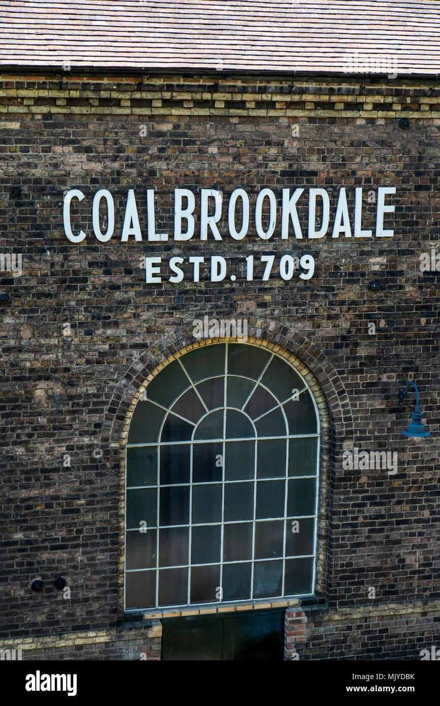 The Coalbrookdale foundry, now part of the Ironbridge Gorge Museum Trust, in Shropshire, England. Stock Photo