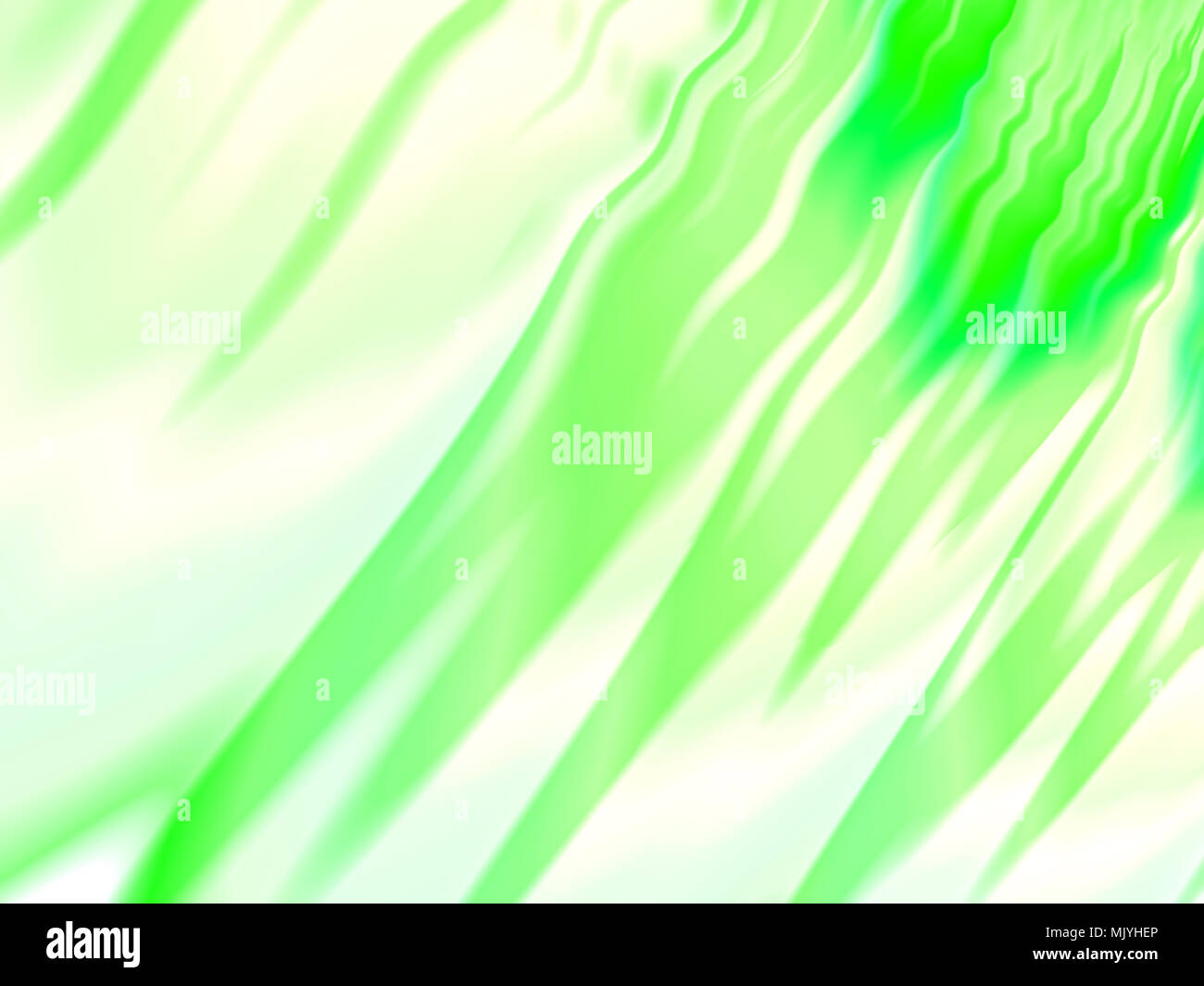 green and white fractal blurred backdrop with gloss. abstract art image Stock Photo